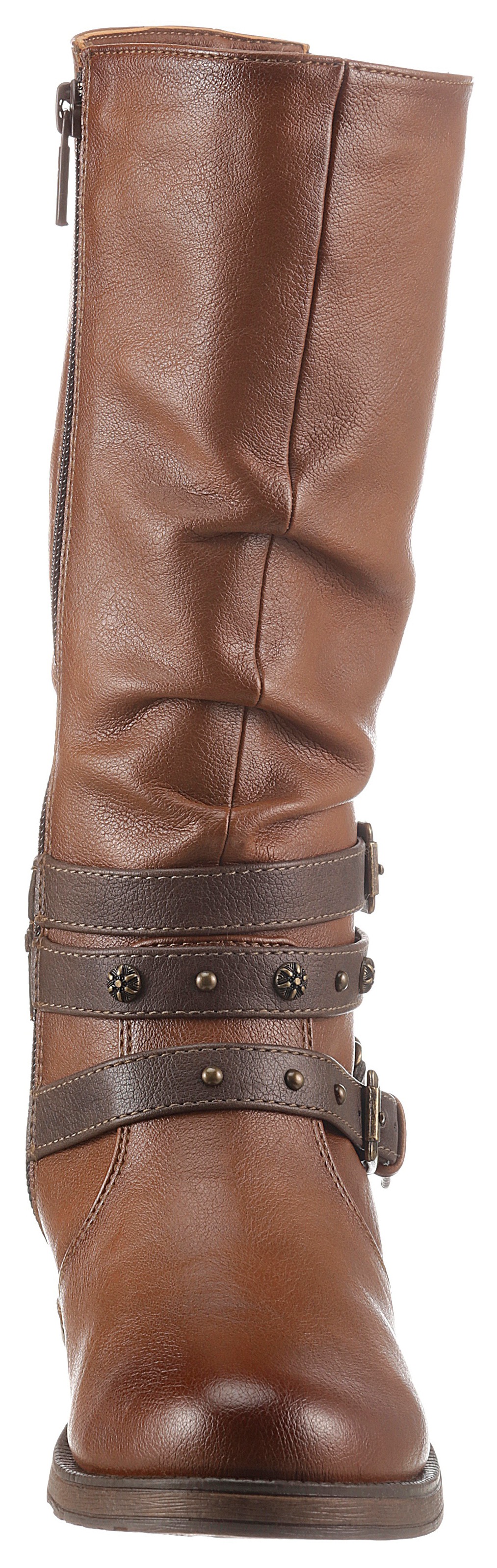 Mustang Shoes Stiefel, mit Nietenband und Zierkette
