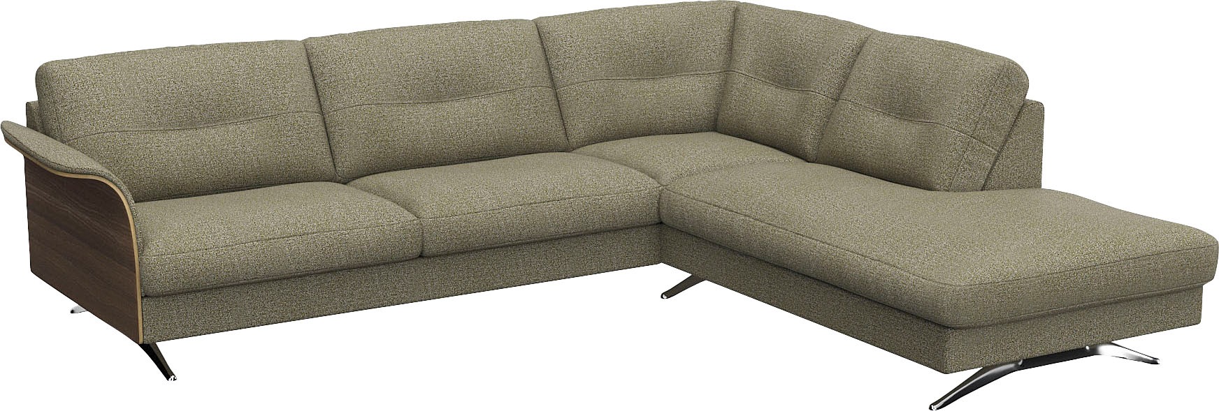FLEXLUX Ecksofa »Glow, super bequem durch hochwertigem Sitzaufbau mit Feder günstig online kaufen
