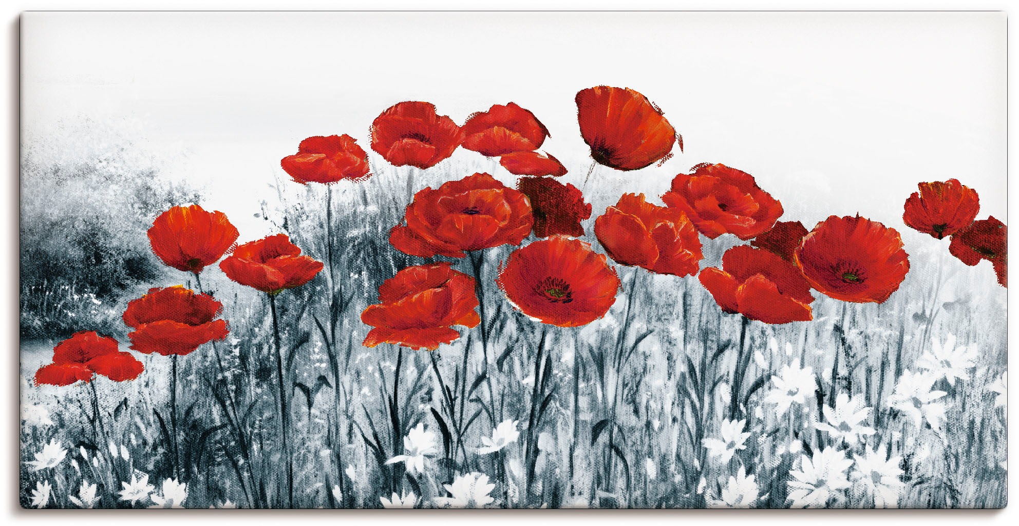 Artland Wandbild »Roter Mohn im Feld« 1 Stk. tlg. als Leinwandbild in versc günstig online kaufen