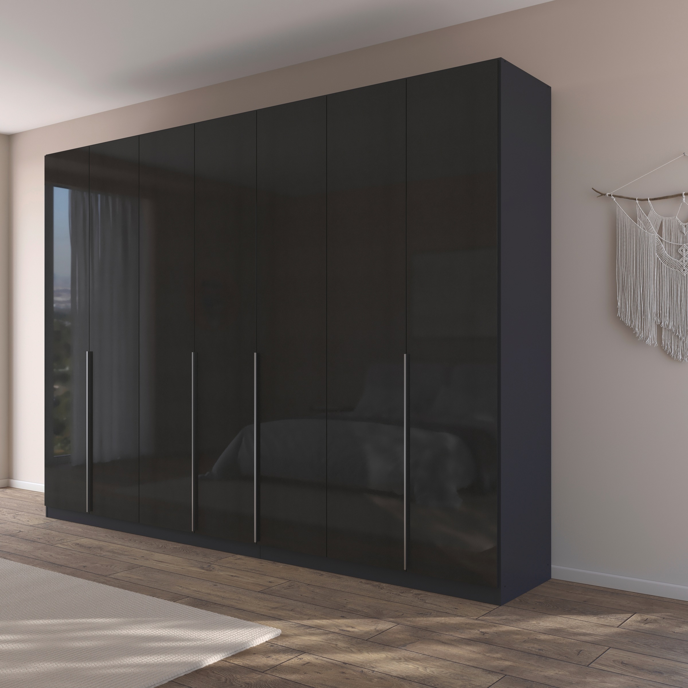 rauch Drehtürenschrank »Kleiderschrank Schrank Garderobe AGORDO TOPSELLER Schlafzimmer«, (in zwei Griff-Farben mit Dekor- oder Hochglanzfront), durchdachte Innenausstattung, in 6 Breiten und 2 Höhen MADE IN GERMANY