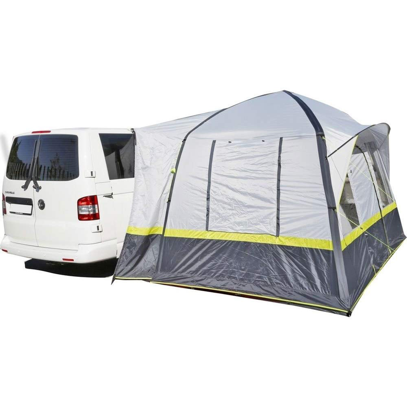 BRUNNER aufblasbares Zelt »Trouper« 4 Personen eingenähter Zeltboden, Panoramafenster grau/grün