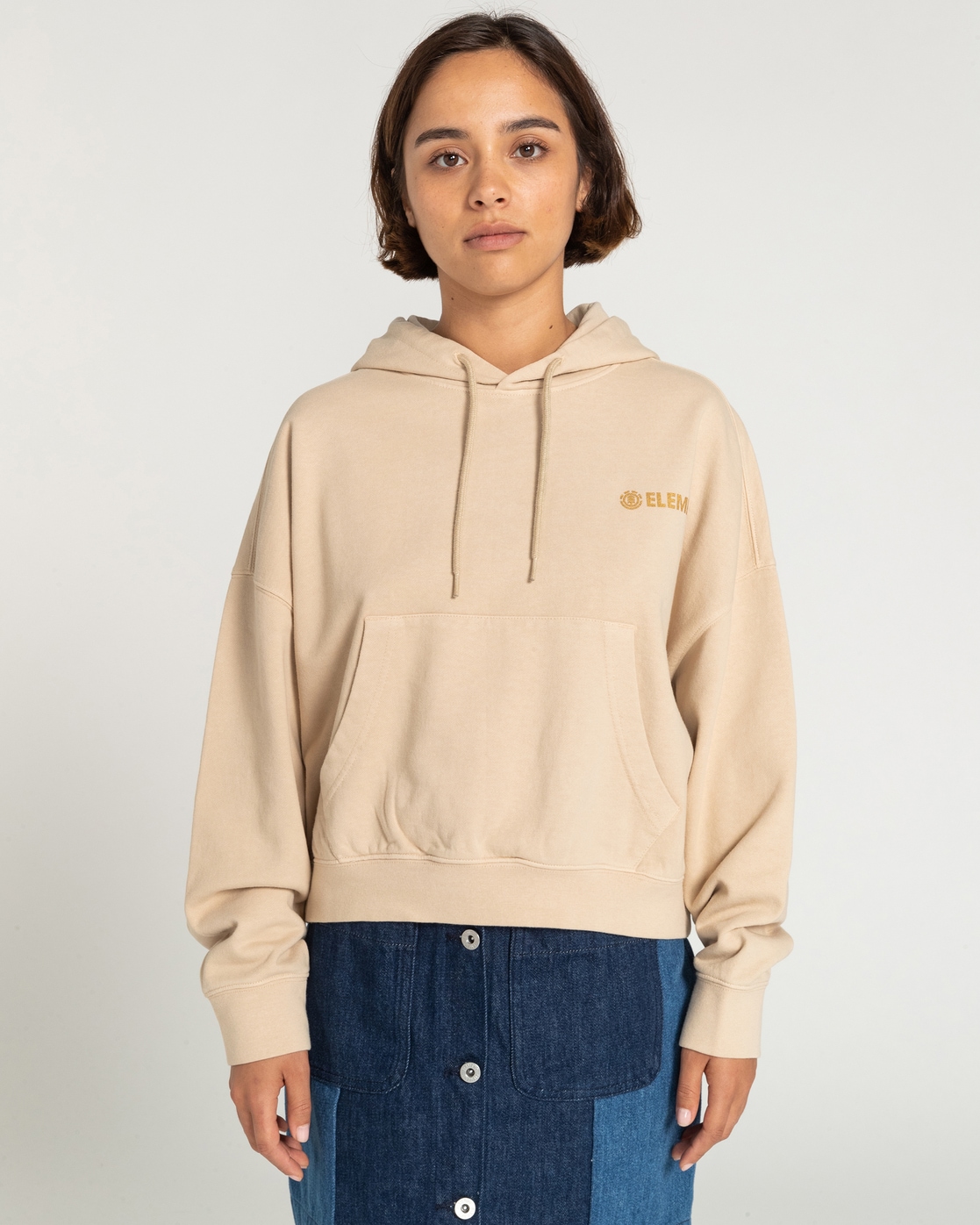 Element Fleecejacke »Logo«, mit Kapuze