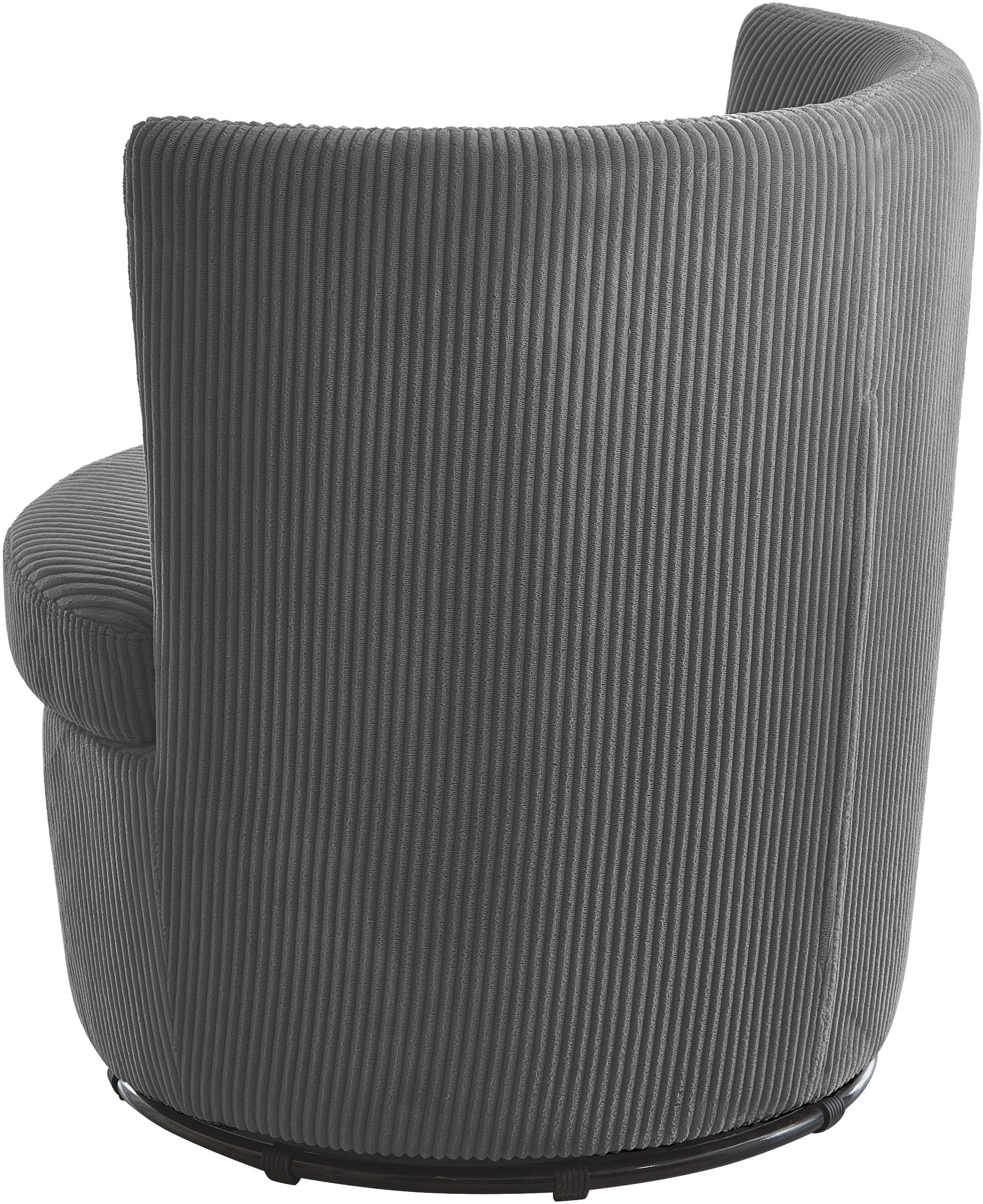 ATLANTIC home collection Drehsessel »Keno«, 360-Grad drehbarer Cordsessel, inkl. einem Zierkissen im Originalbezug