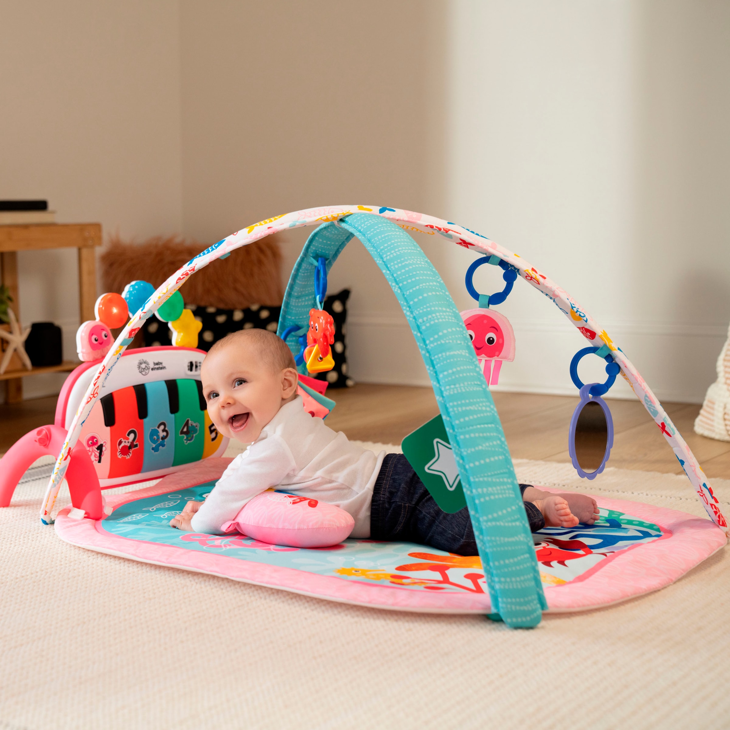 Baby Einstein Spielbogen »4-in-1 Kickin’ Tunes Jellyfish Jamboree Music & Language Discovery Gym«, mit Soundeffekt