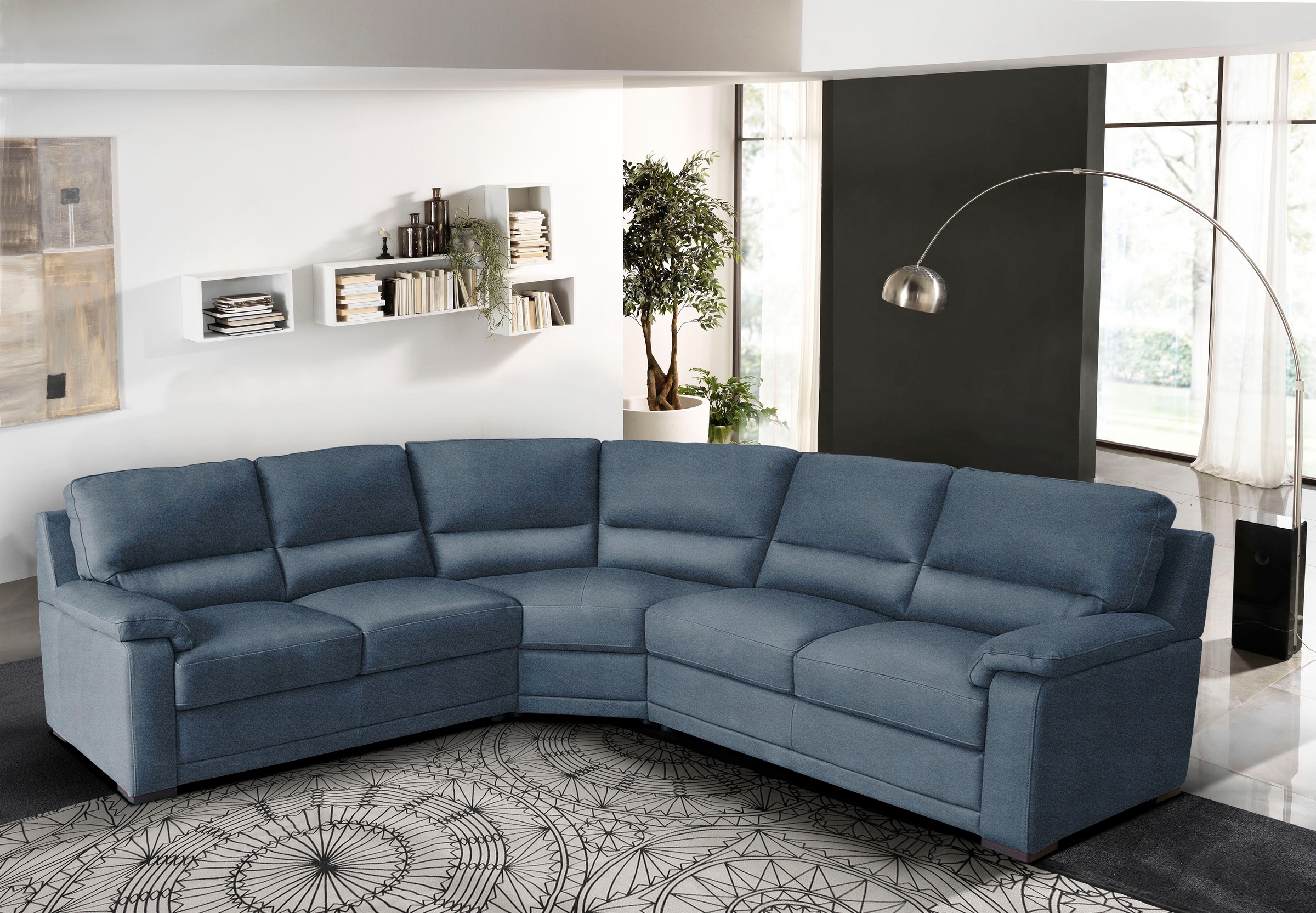 Egoitaliano Ecksofa »Doris, modernes Designerecksofa in hochwertigen Microf günstig online kaufen