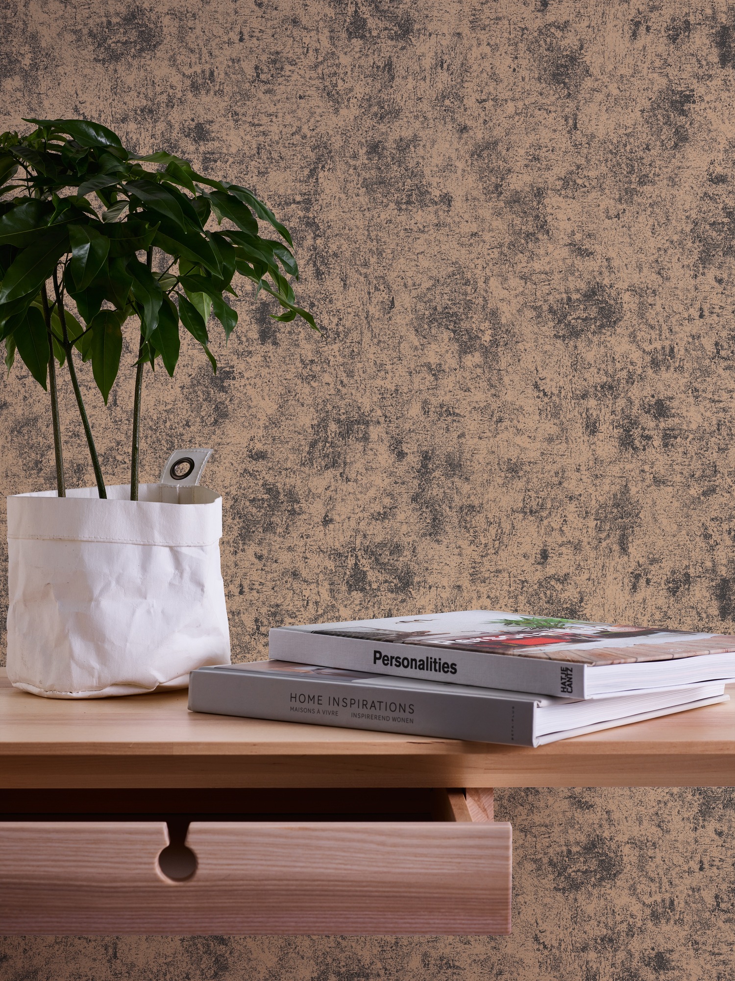A.S. Création Vliestapete »Tapete Metallic«, glänzend-abstrakt-organisch, Tapete Putzoptik Glatt Tapeten Wohnzimmer Schlafzimmer Küche Flur Büro