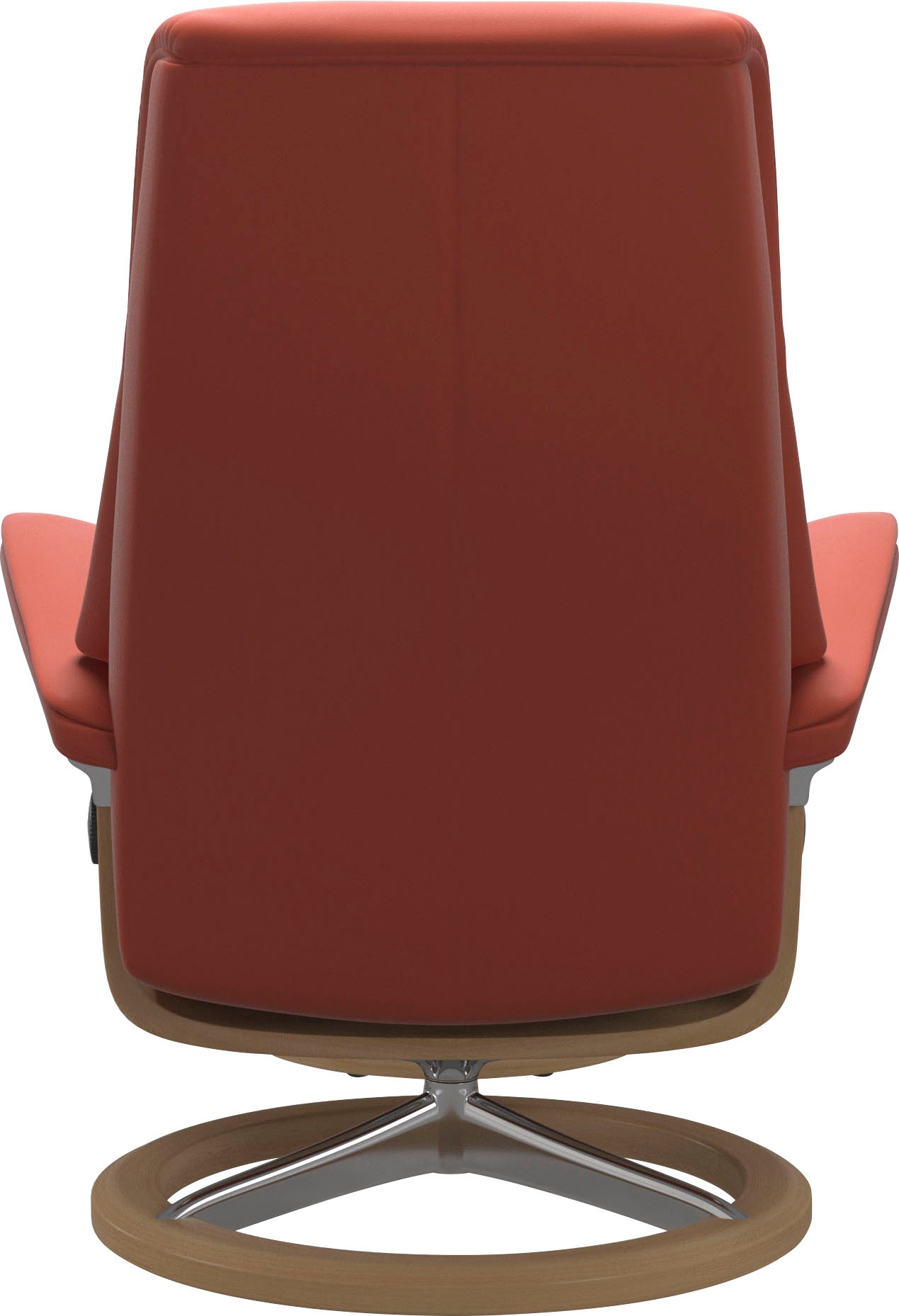 Stressless® Relaxsessel »View«, (Set, Relaxsessel mit Hocker), mit Signature Base, Größe M,Gestell Eiche