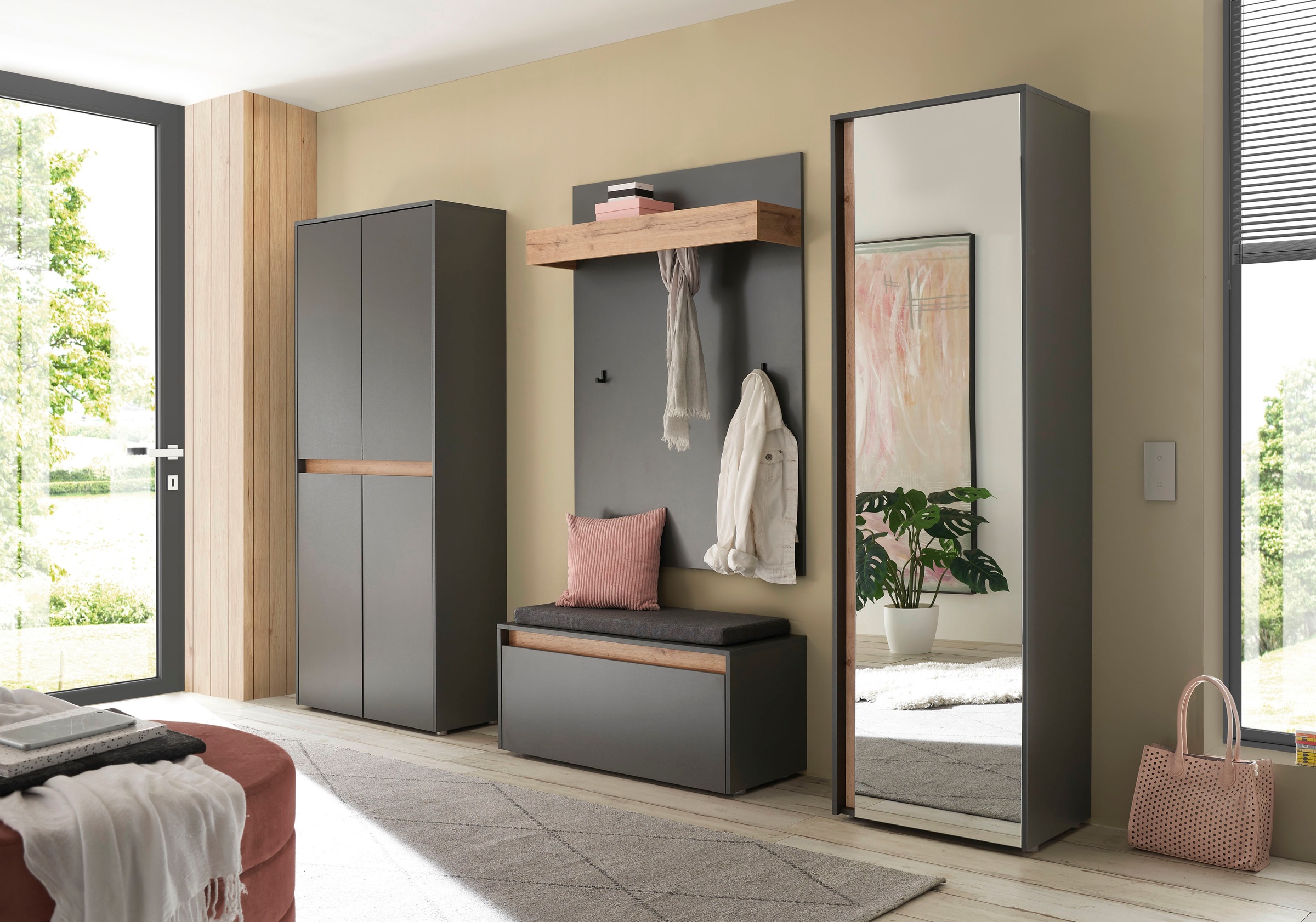 INOSIGN Garderoben-Set »City/Giron, moderne Garderobe, viel Stauraum, ca. 4 günstig online kaufen