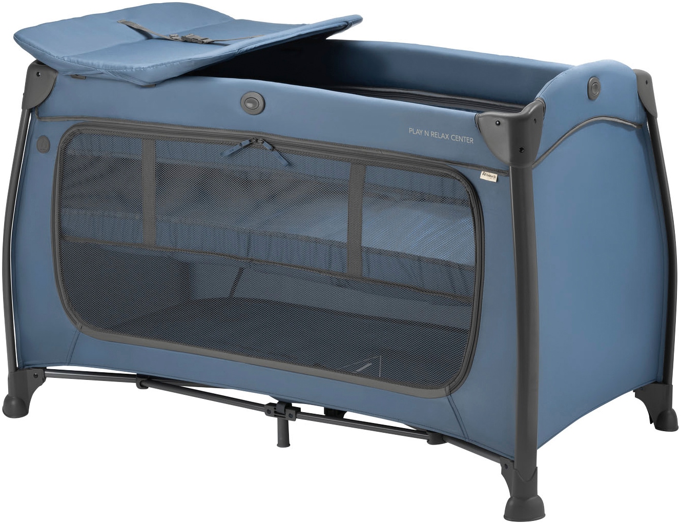 Baby-Reisebett »Play N Relax Center, dark blue«, inkl. Neugeboreneneinhang,...