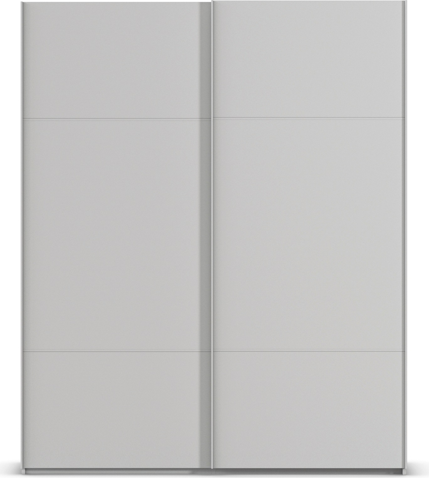 rauch Schwebetürenschrank »Kleiderschrank Schrank Garderobe Schlafzimmerschrank SCALE-TRIO«, edle dreigeteilte Front, 2 Zierleisten in Griff-Farbe MADE IN GERMANY