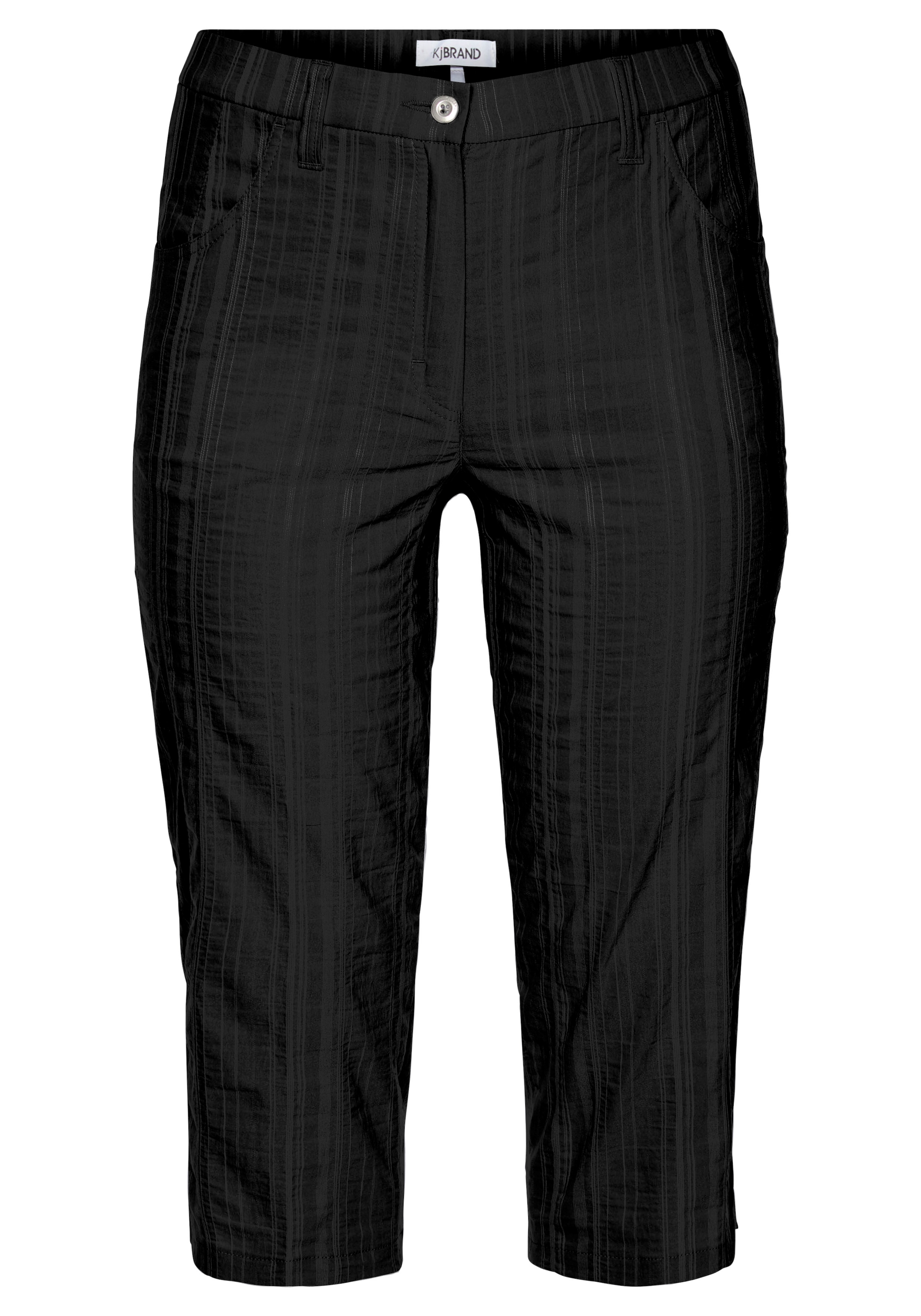 KjBRAND Caprihose »Babsie: bequemer Oberschenkel«  Sommerhose mit Strukturmuster