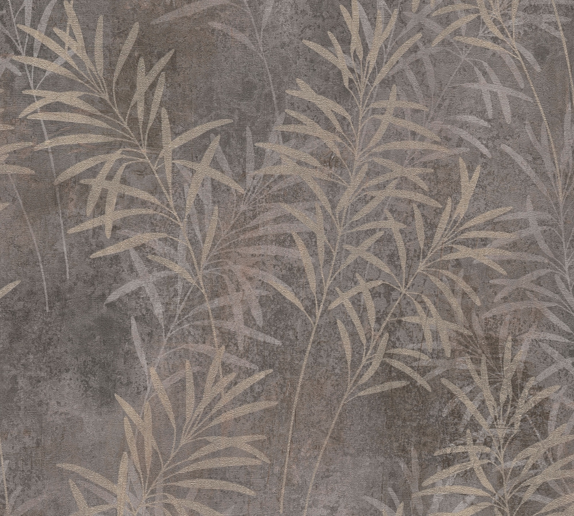 A.S. Création Vliestapete »Terra Tapete Floral Blätter«, matt-gemustert-neutral, Landhaus-Tapete Natur Metallic Tapeten Wohnzimmer Schlafzimmer Küche