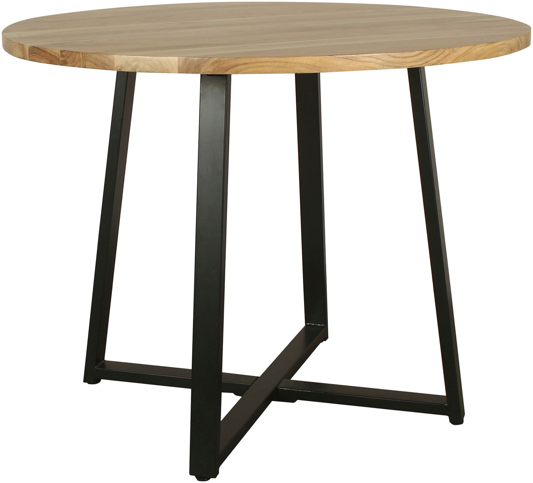 byLIVING Esstisch »Arrow«, (1 St.), mit 2,5cm starker, runder Massivholz Tischplatte, D 100, H 77 cm