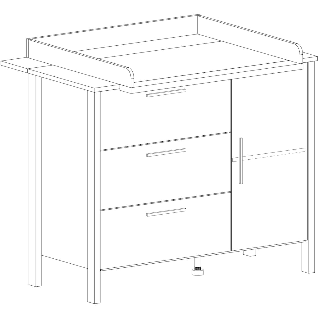 arthur berndt Babymöbel-Set »Liam«, (Spar-Set, 2 St., Kinderbett, Wickelkommode)