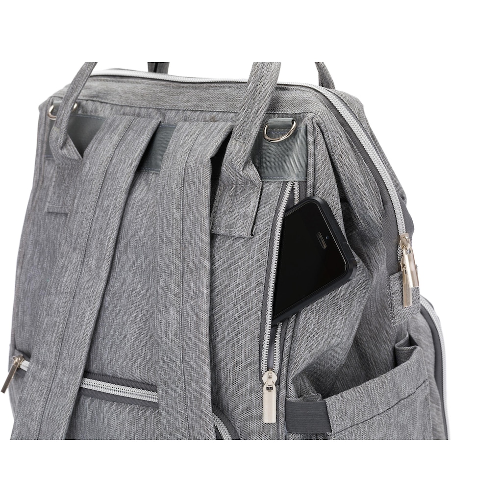 Fillikid Wickelrucksack »melange/hellgrau«