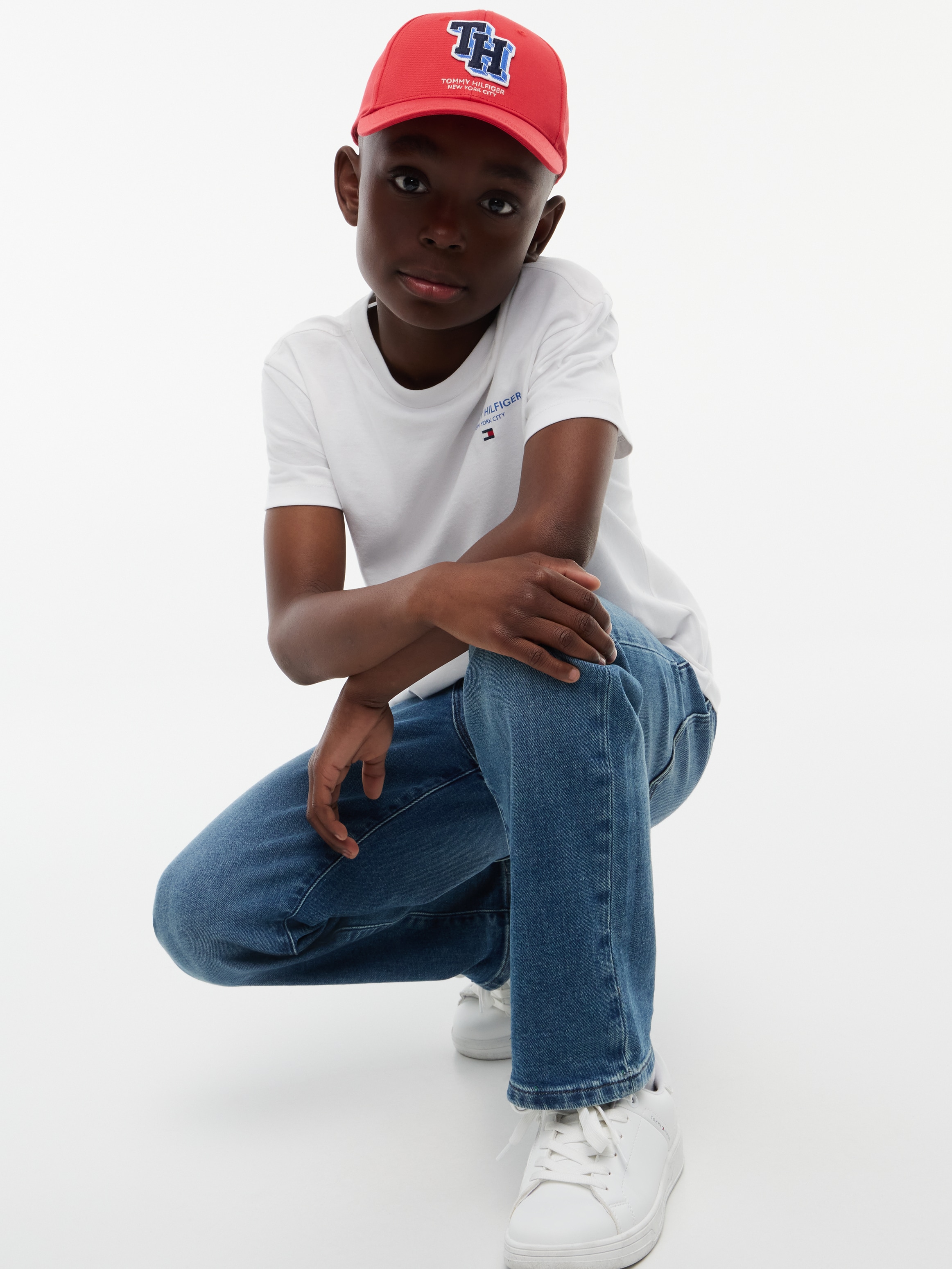 Tommy Hilfiger T-Shirt Rundhalsausschnitt, Regular Fit, Kinder bis 16 Jahre