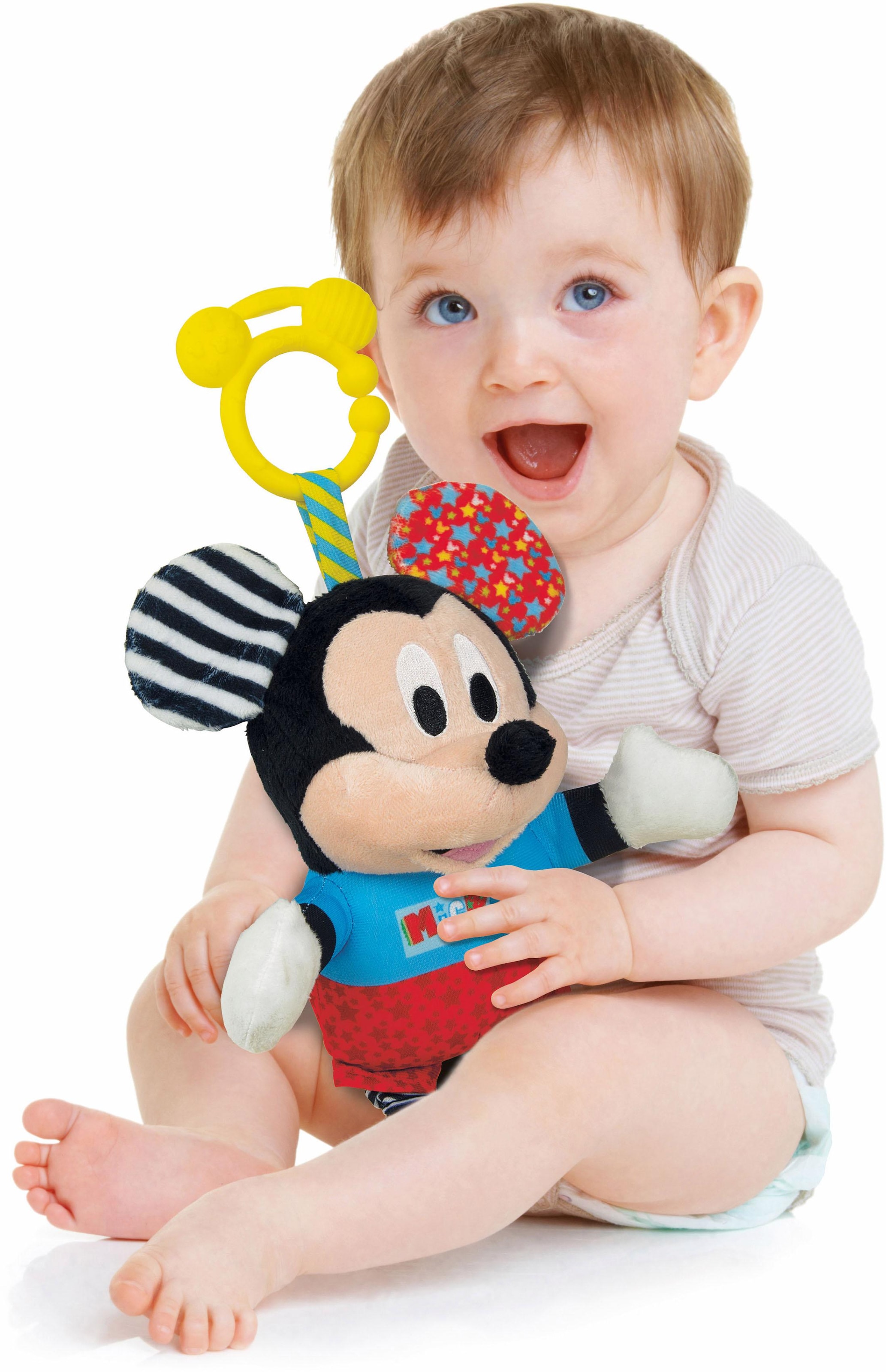 Clementoni® Plüschfigur »Baby Clementoni, Disney Baby, Plüsch Mickey mit Beißring«