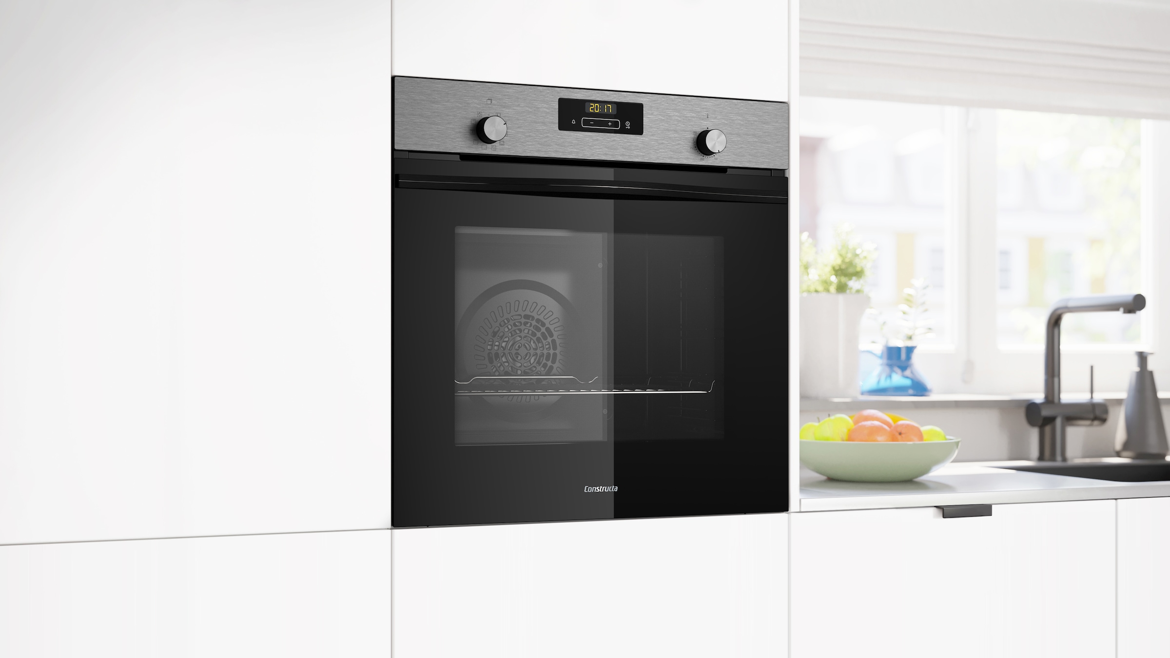 Constructa Backofen-Set »CF3M61053«, mit Teleskopauszug nachrüstbar, Hydrolyse