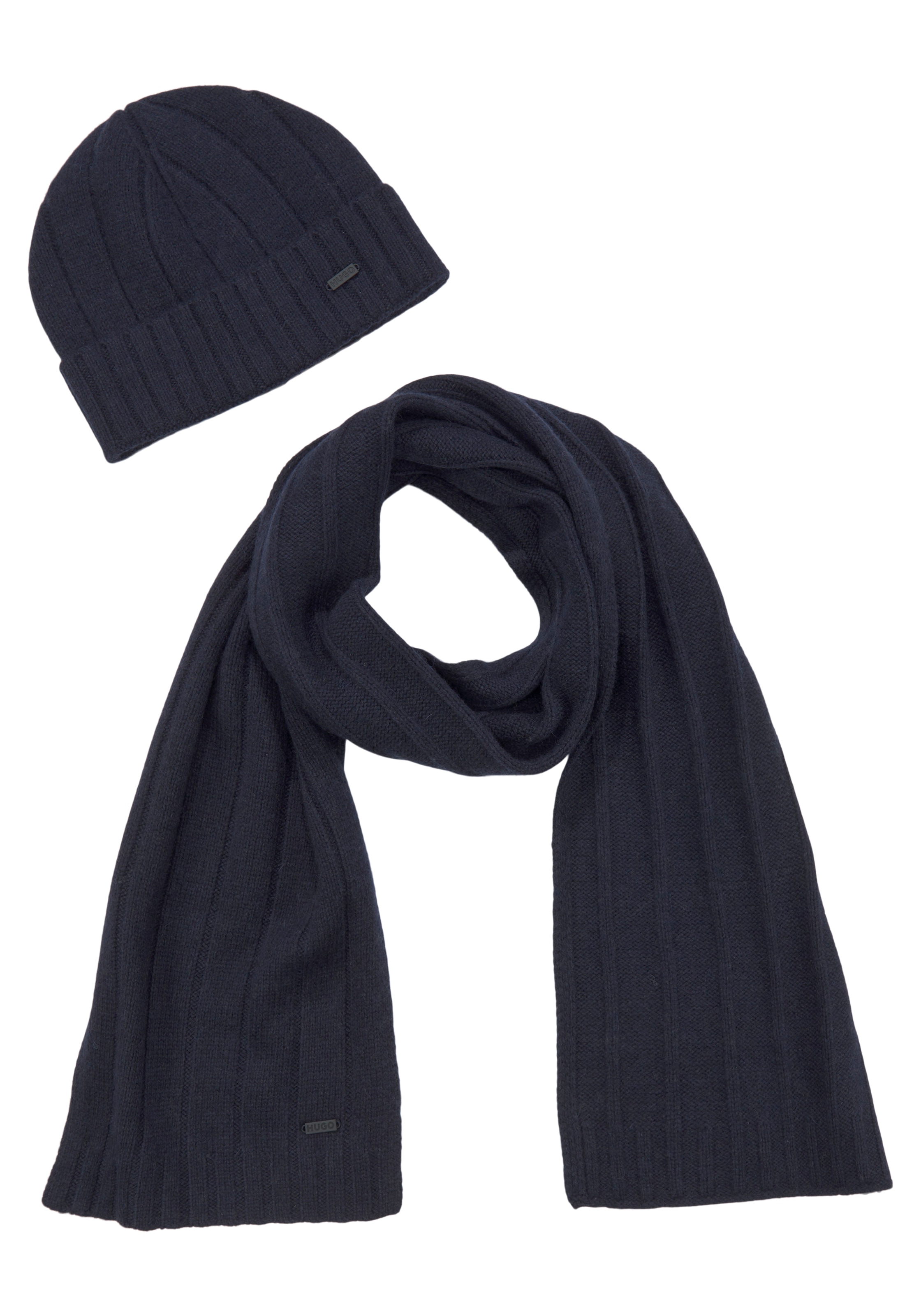 HUGO Schal »Zohoh Set«, (Set), Set aus Schal und Mütze online bestellen