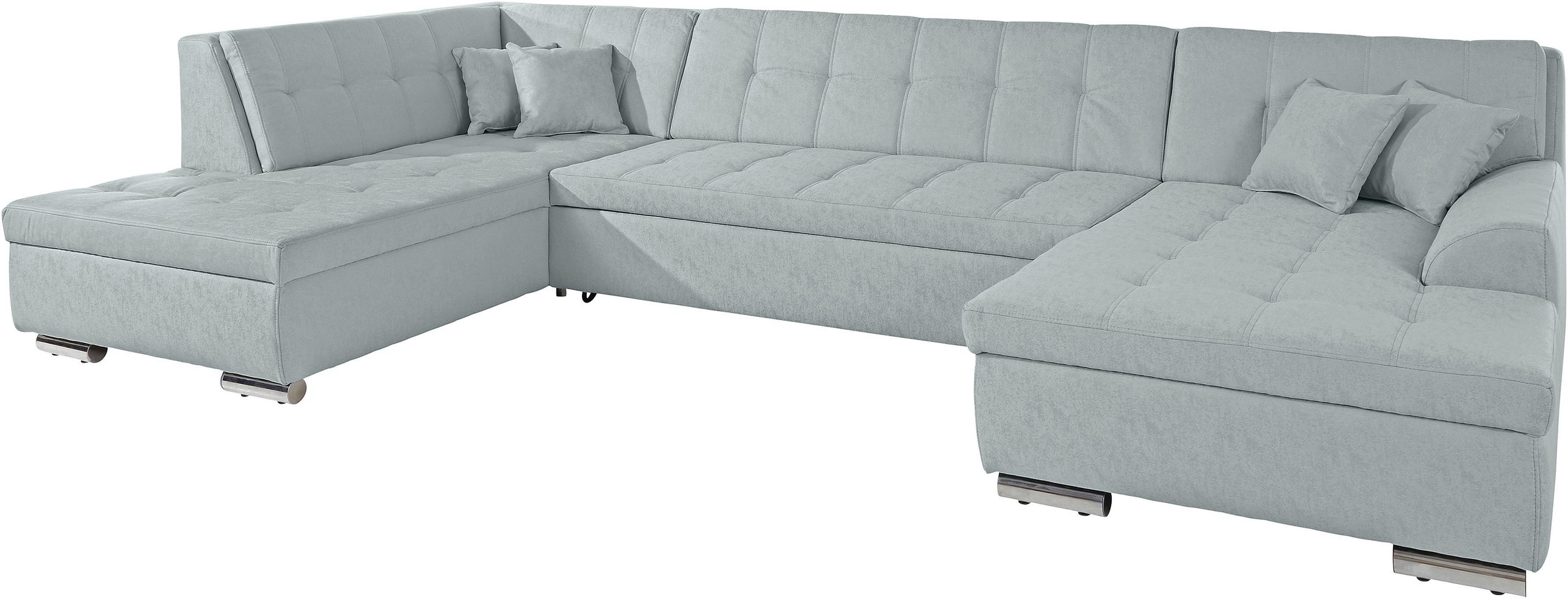 DOMO collection Wohnlandschaft »Aversa U-Form«, wahlweise mit Bettfunktion, frei im Raum stellbar