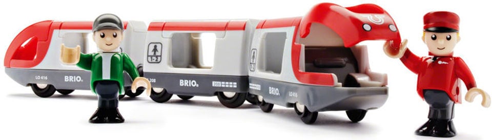 BRIO® Spielzeug-Eisenbahn »BRIO® WORLD, Roter Reisezug«, FSC® - schützt Wald - weltweit