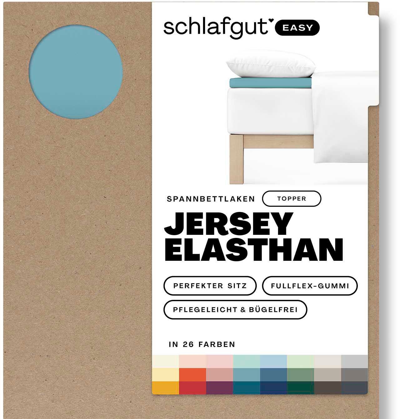Schlafgut Spannbettlaken »EASY Jersey Elasthan Topper«, MADE IN GREEN by OEKO-TEX®