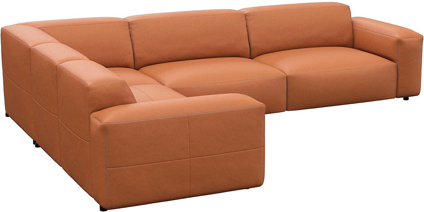 FLEXLUX Ecksofa »Lucera, super bequem durch hochwertigen Sitzaufbau mit Kaltschaum«, modern & anschmiegsam, L-Form, Designsofa