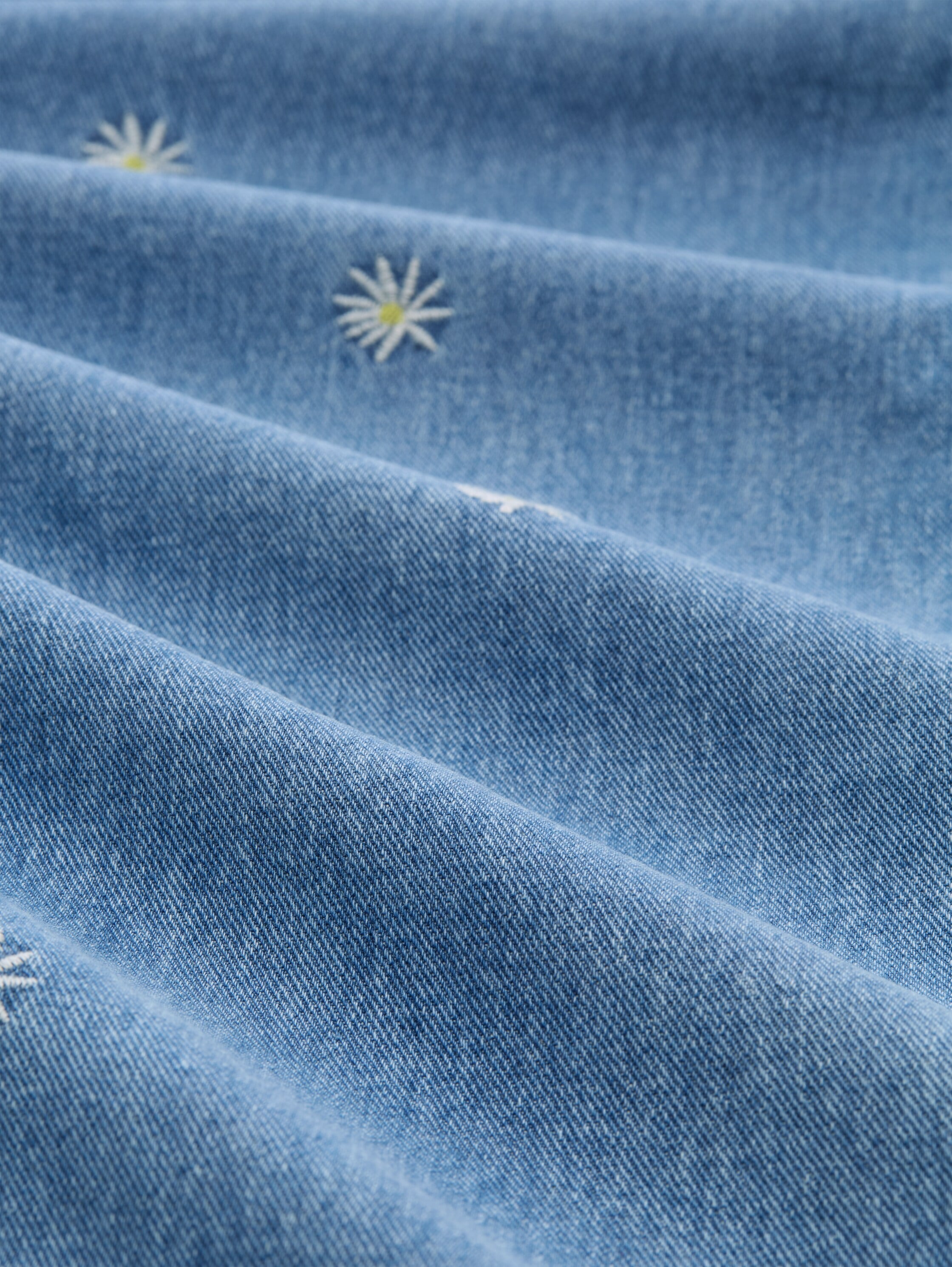 TOM TAILOR Denim Weite Jeans mit Allover-Stickereien