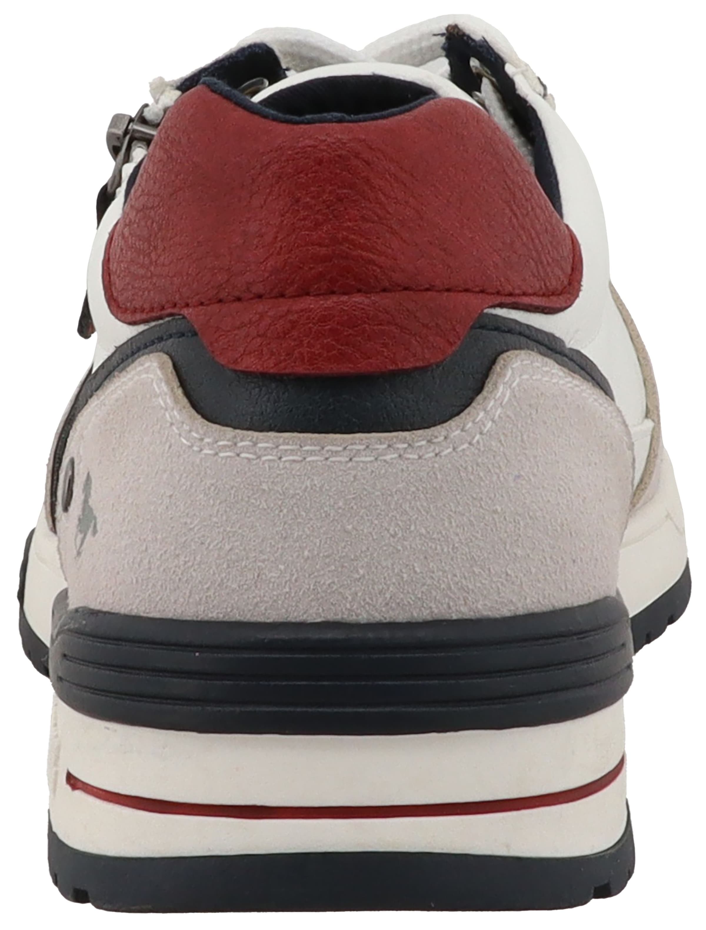 Mustang Shoes Sneaker »Filippo«  Freizeitschuh, Halbschuh, Schnürer mit seitlichem Reißverschluss