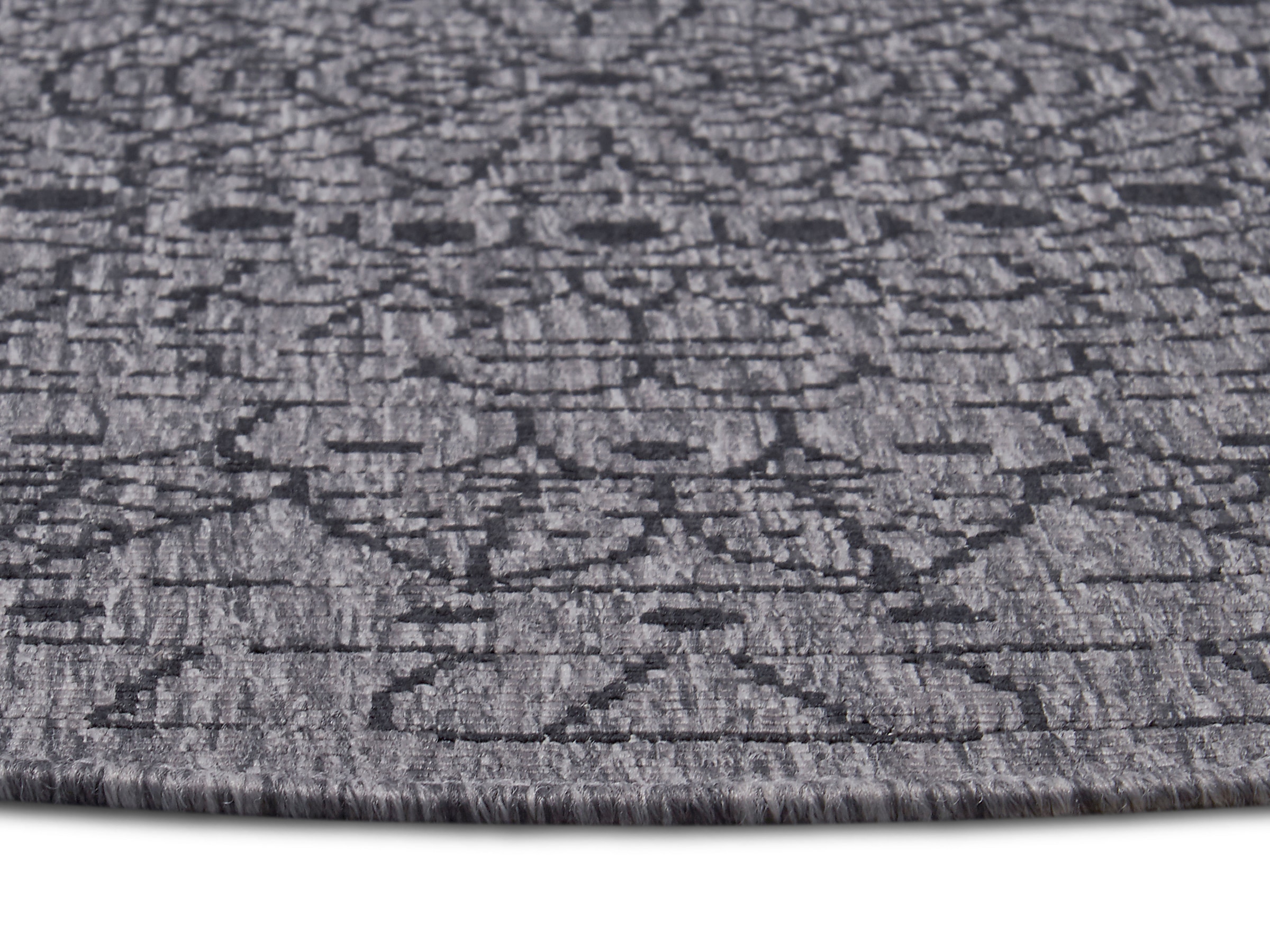 NORTHRUGS Teppich »Porto Wendeteppich«, rund, 5 mm Höhe, In-& Outdoor, Wetterfest, Balkon, Garten, Wohnzimmer, Wasserfest