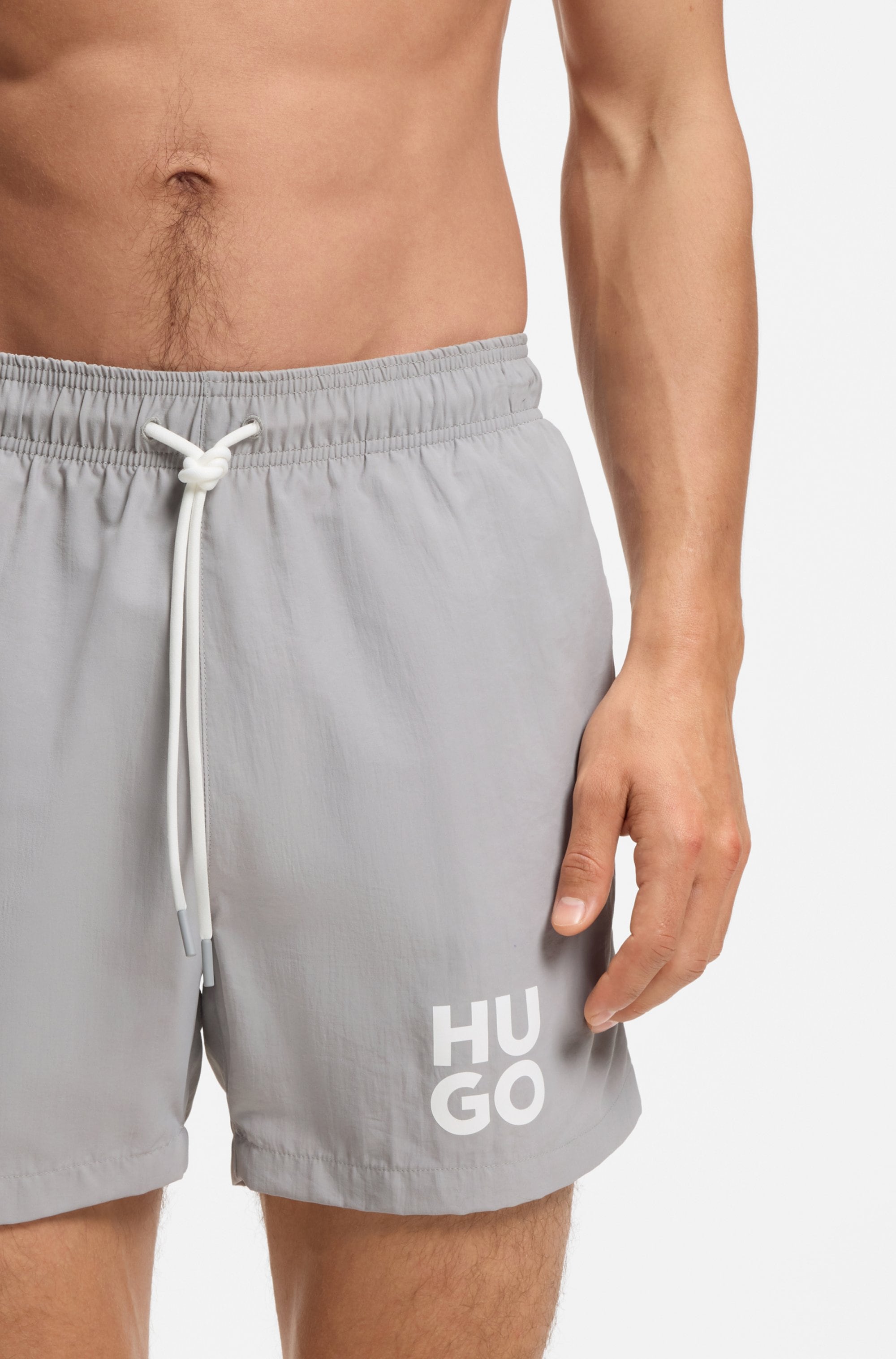 HUGO Underwear Badehose »Paolo« mit Stack-Logo, Tunnelzug