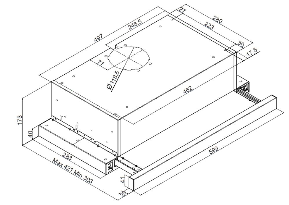 Amica Flachschirmhaube »FH 664 621 S« Serie FH 664 621 S