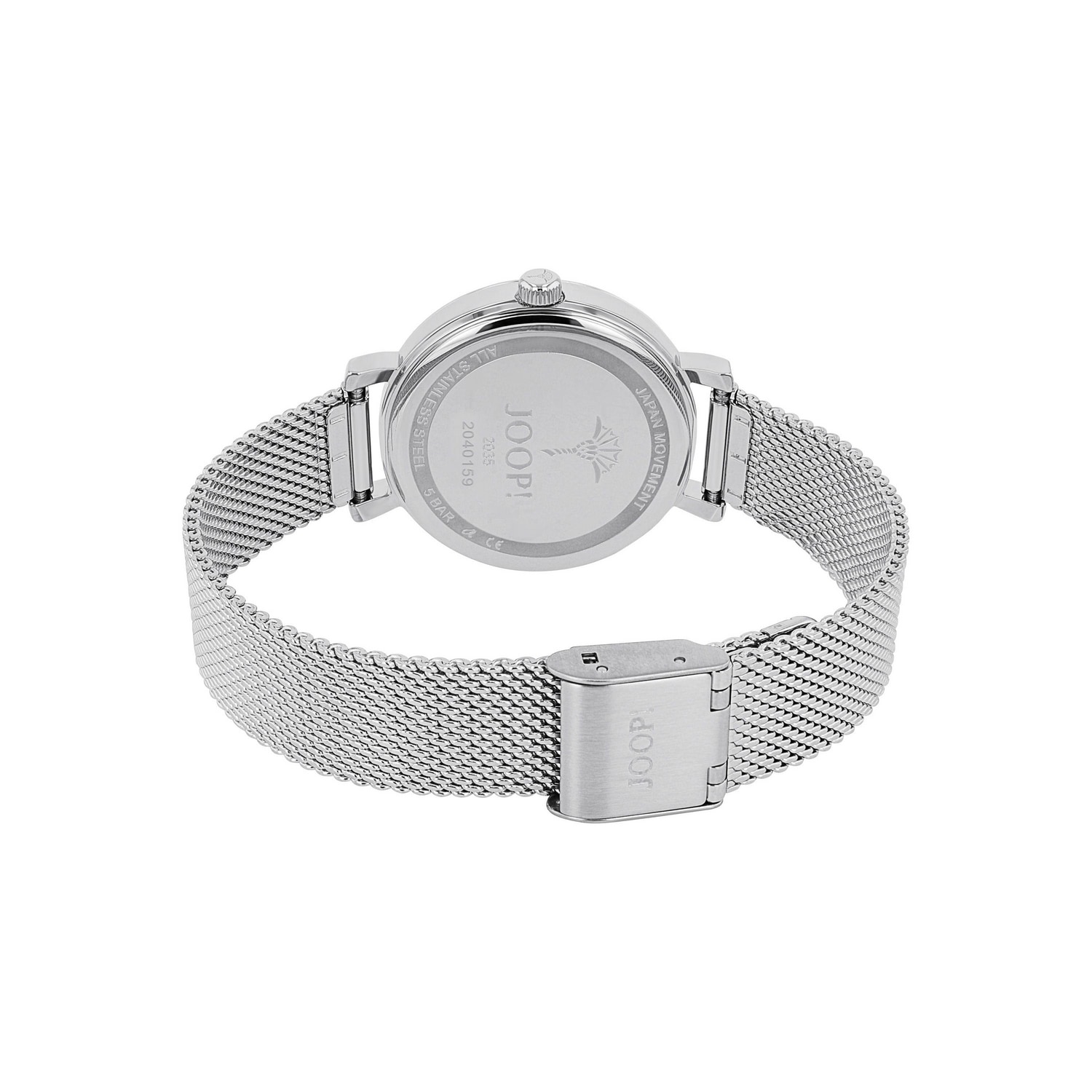 JOOP! Quarzuhr Armbanduhr, Damenuhr, Edelstahlarmband, analog