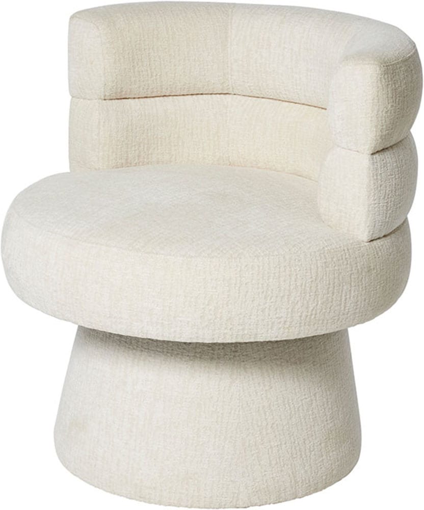 Drehstuhl JAHNKE "STUDIO TWIST", sanftes weiß, sanftes weiß, sanftes weiß, B:66cm H:73,5cm T:67cm