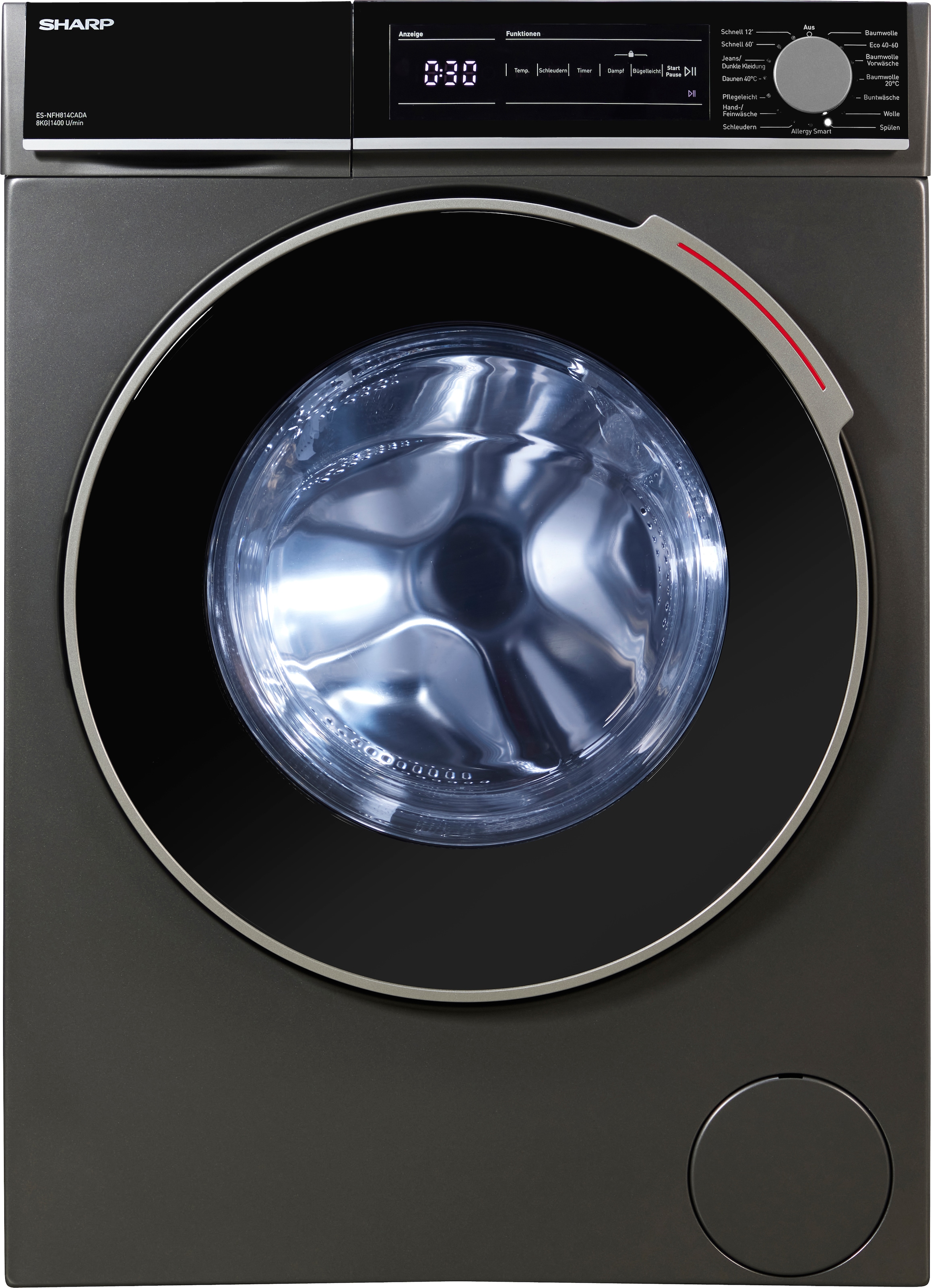 Sharp Waschmaschine »ES-NFH814CADA-DE«, 8 kg, 1400 U/min
