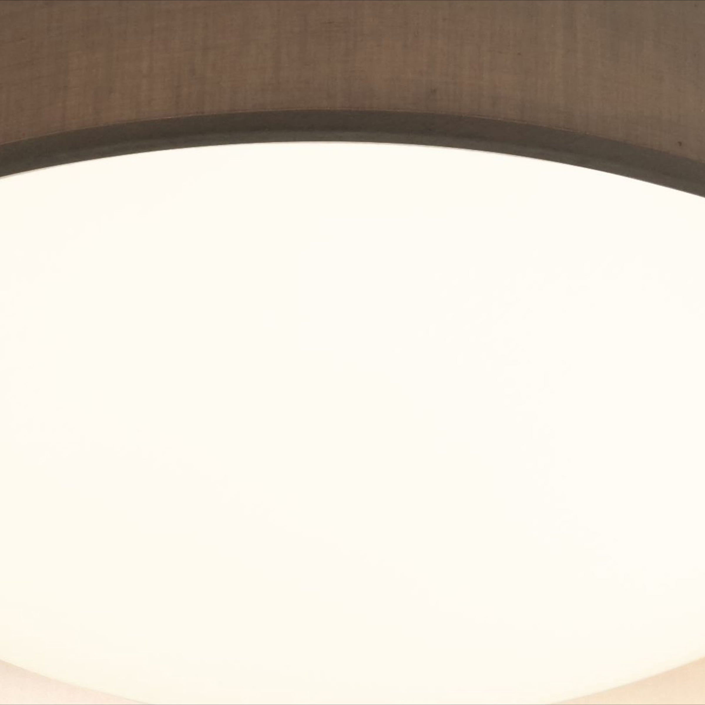 Searchlight Deckenleuchte »Gianna Flush - Grauer Stoff & Acryldiffusor« LED-Modul 1 Stk.