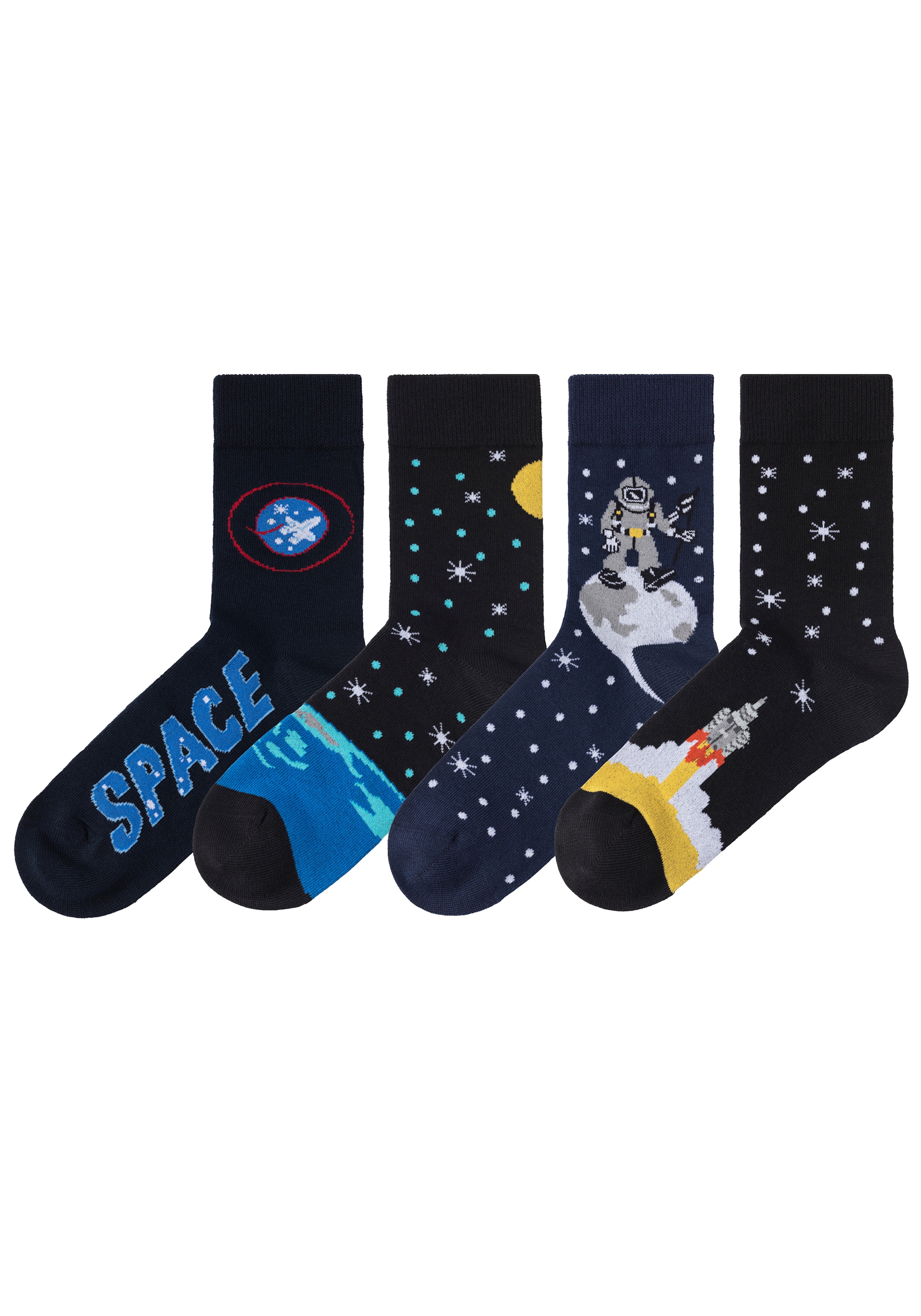 H.I.S Socken, (4 Paar), mit eingestrickten Motiven online kaufen