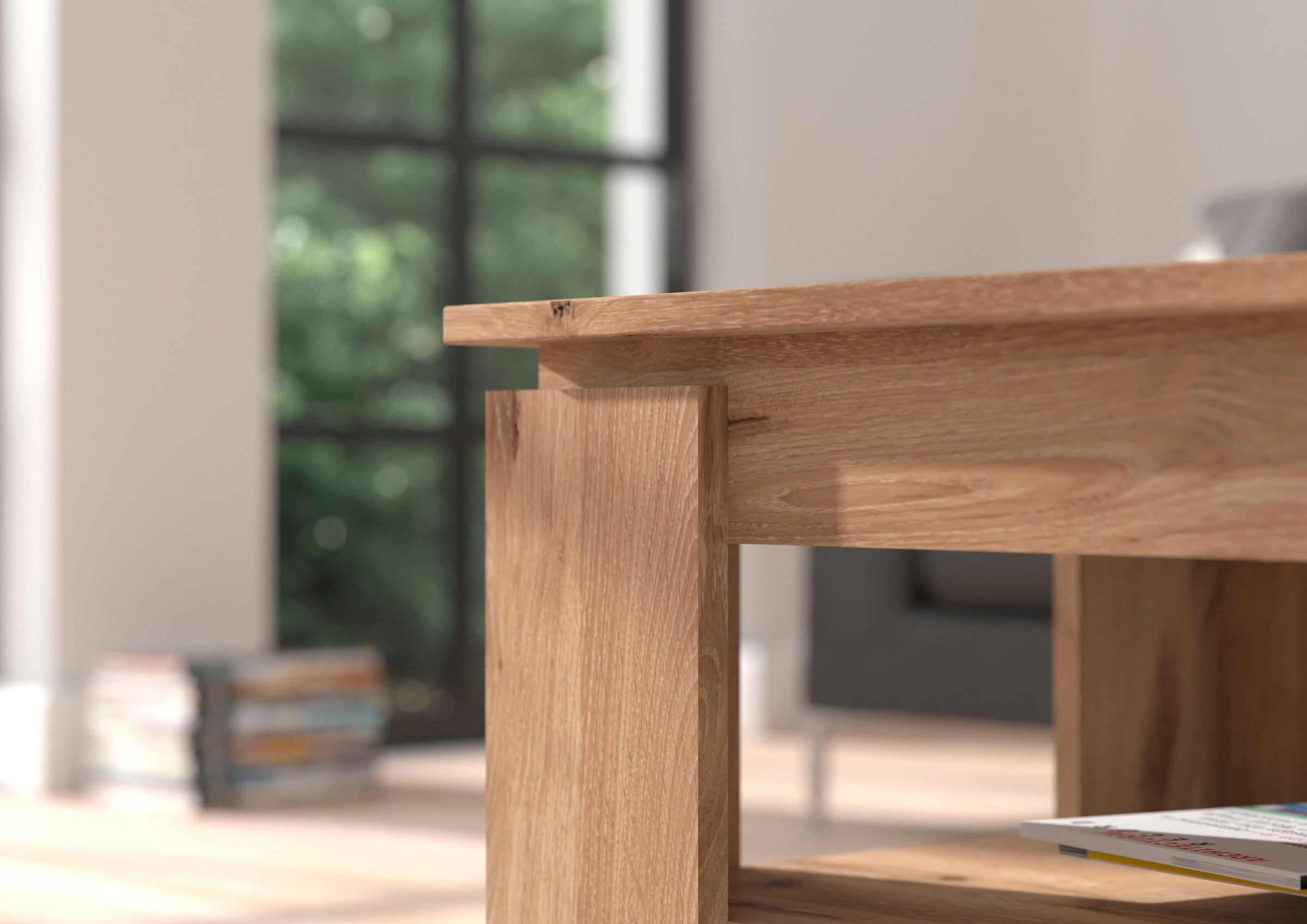 INOSIGN Couchtisch »Kalmar, rechteckig, 100 x 60 cm, 1 Ablageboden«, Sofatisch, Beistelltisch, Kaffetisch, Wohnzimmertisch, coffee table