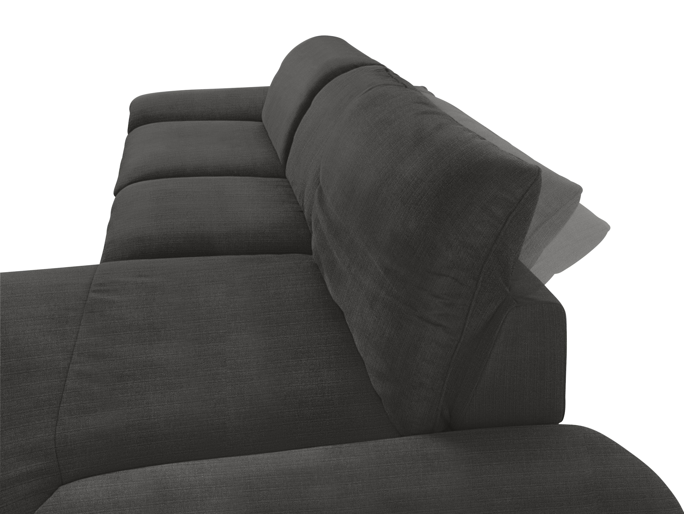 W.SCHILLIG Ecksofa »enjoy&MORE, Designsofa, bequem, zeitlos und elegant, L-Form« mit Sitztiefenverstellung, Füße silber matt, Breite 340 cm