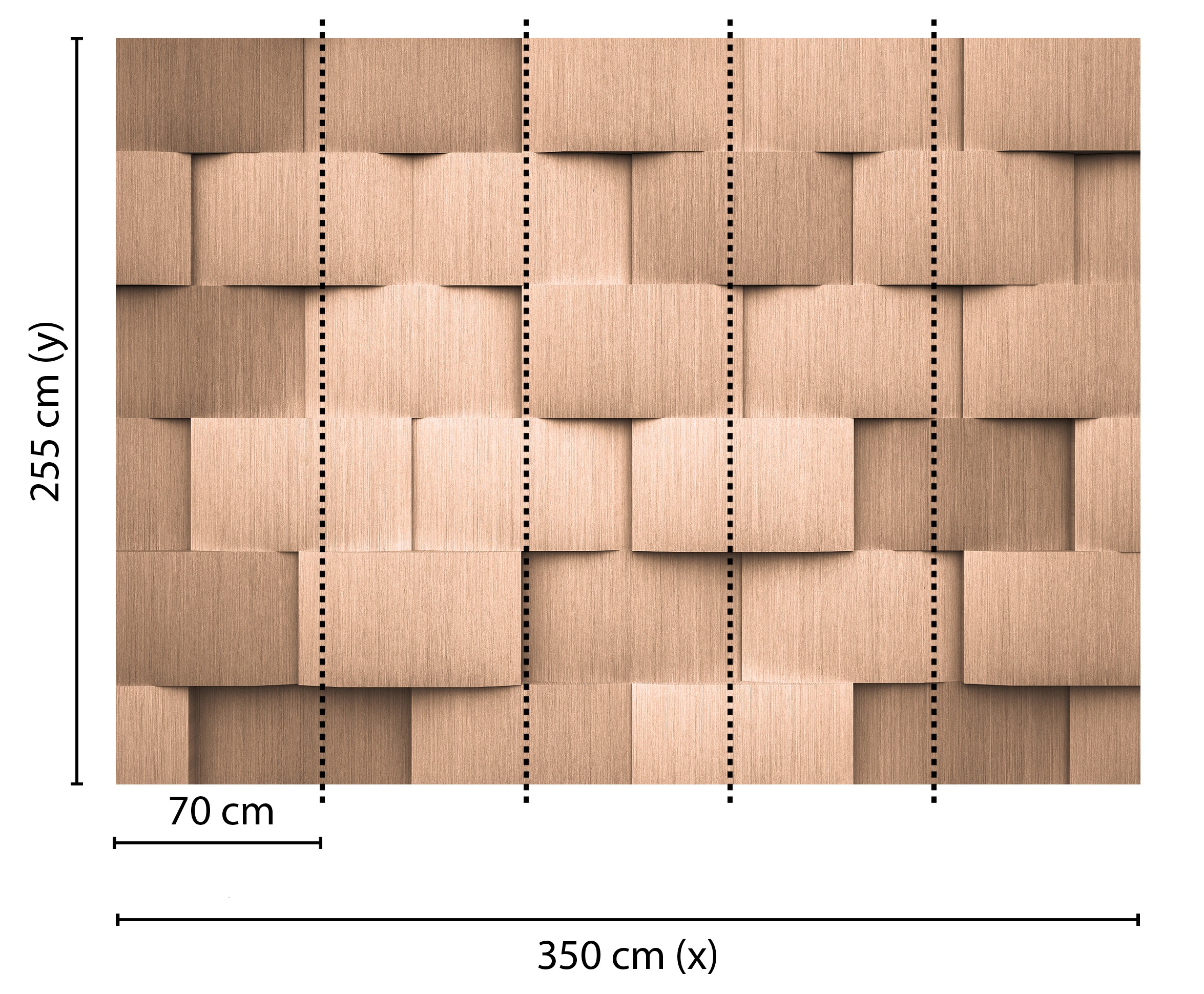 living walls Fototapete »Designwalls Alu Pattern 2«, Vlies, Wand, Schräge, Decke