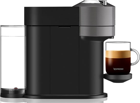 Nespresso Kapselmaschine »Vertuo Next Bundle ENV 120.GYAE von DeLonghi, Dark Grey«, inkl. Aeroccino Milchaufschäumer im Wert von 75,- UVP