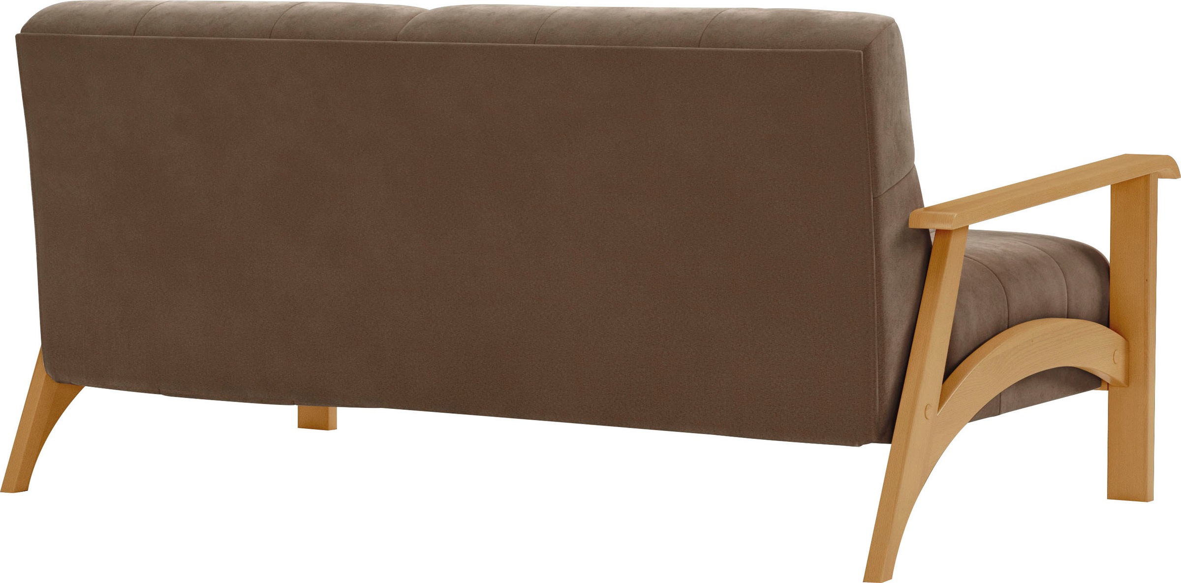 sit&more 2,5-Sitzer »Billund« Armlehnen aus eichefarbigem Buchenholz, verschiedene Bezüge und Farben