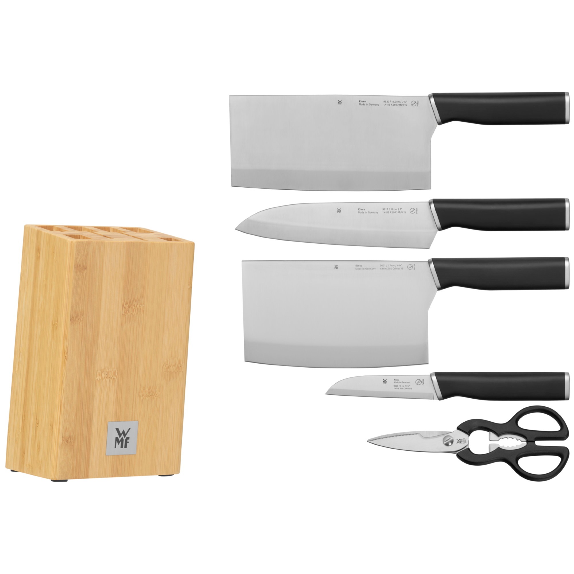 WMF Messerblock »Kineo« 6 Stk. Asia Messerset, Made in Germany günstig online kaufen
