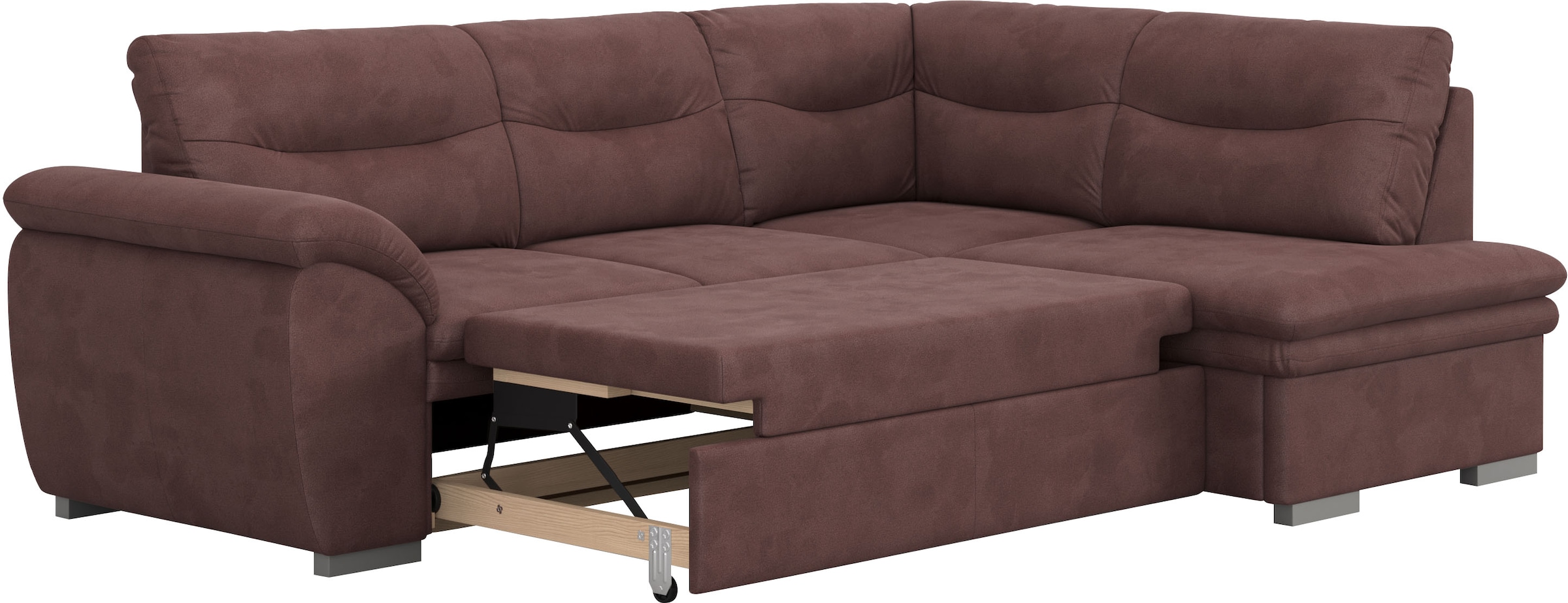 COTTA Ecksofa »Leandra L-Form«, wahlweise mit Bettfunktion & Bettkasten