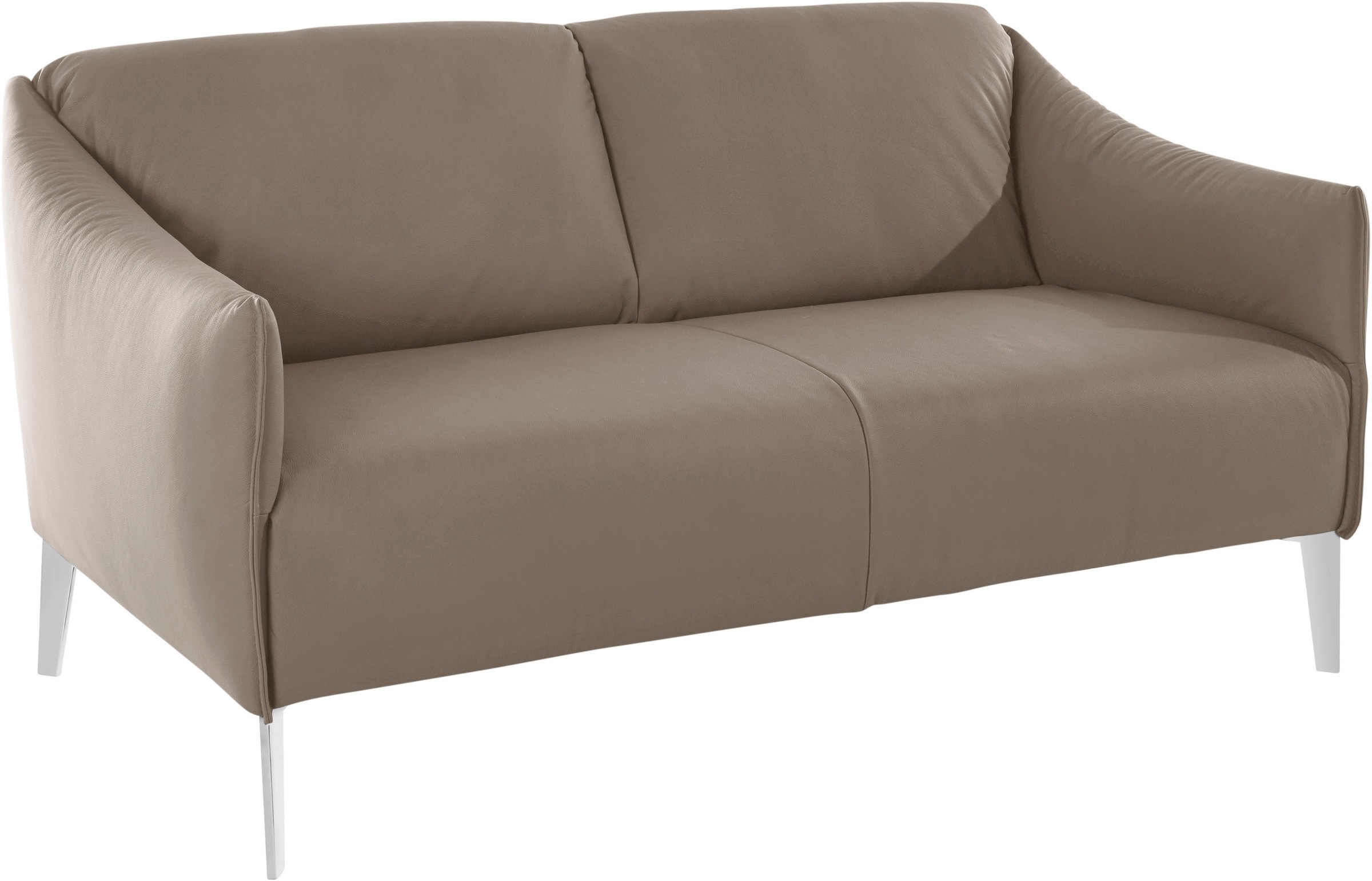 W.SCHILLIG 2-Sitzer »sally«, mit Metall-Winkelfüßen in Chrom glänzend, Breite 154 cm