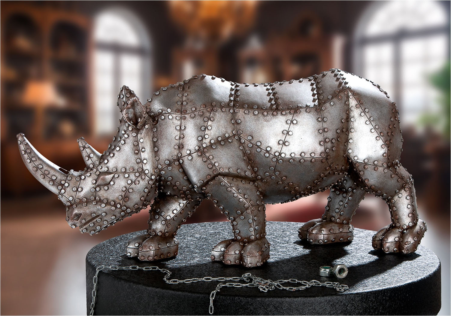 GILDE Skulptur »Figur Nashorn Rhino«