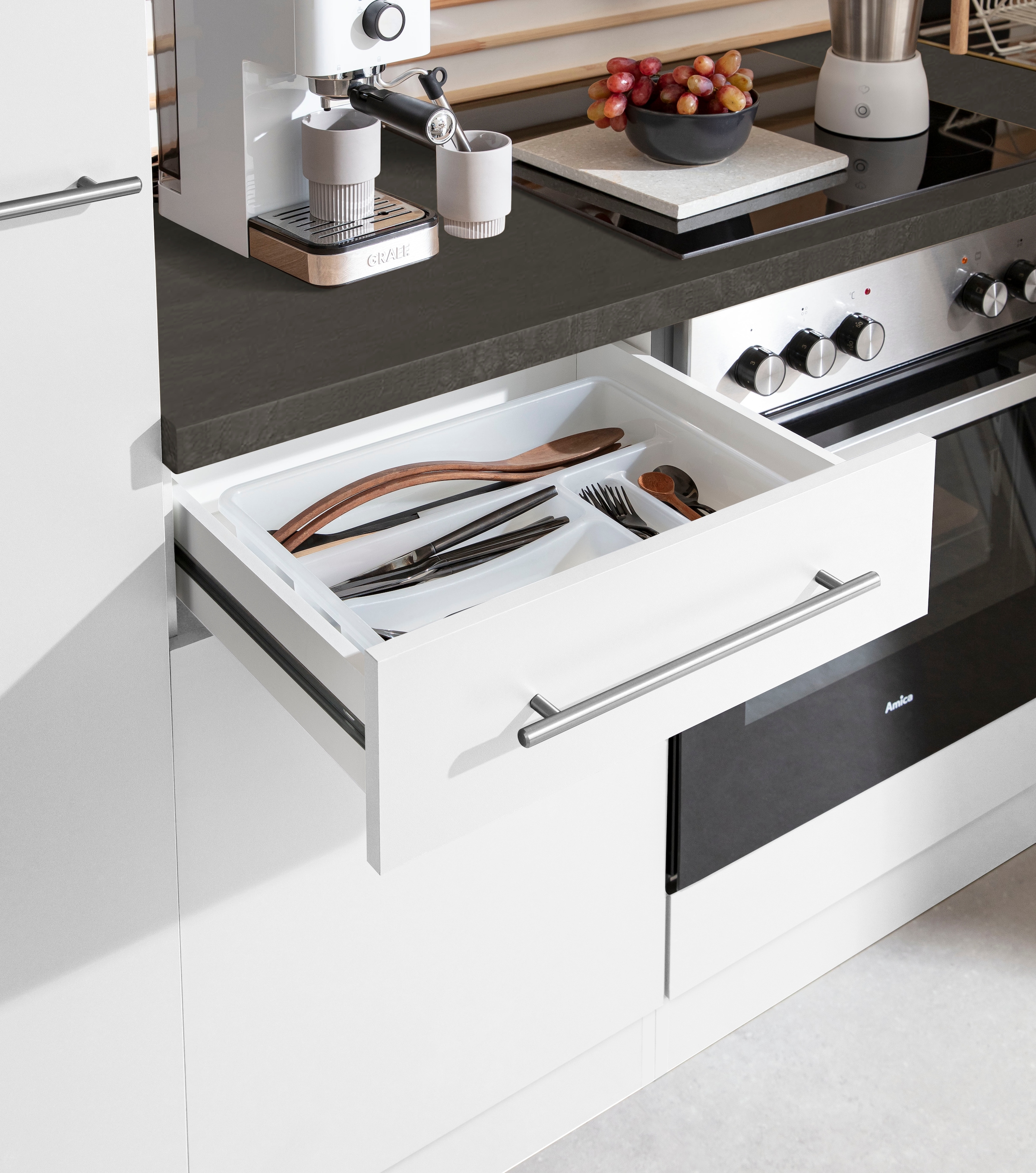 wiho Küchen Küchenzeile »Unna«, mit E-Geräten, Breite 310 cm