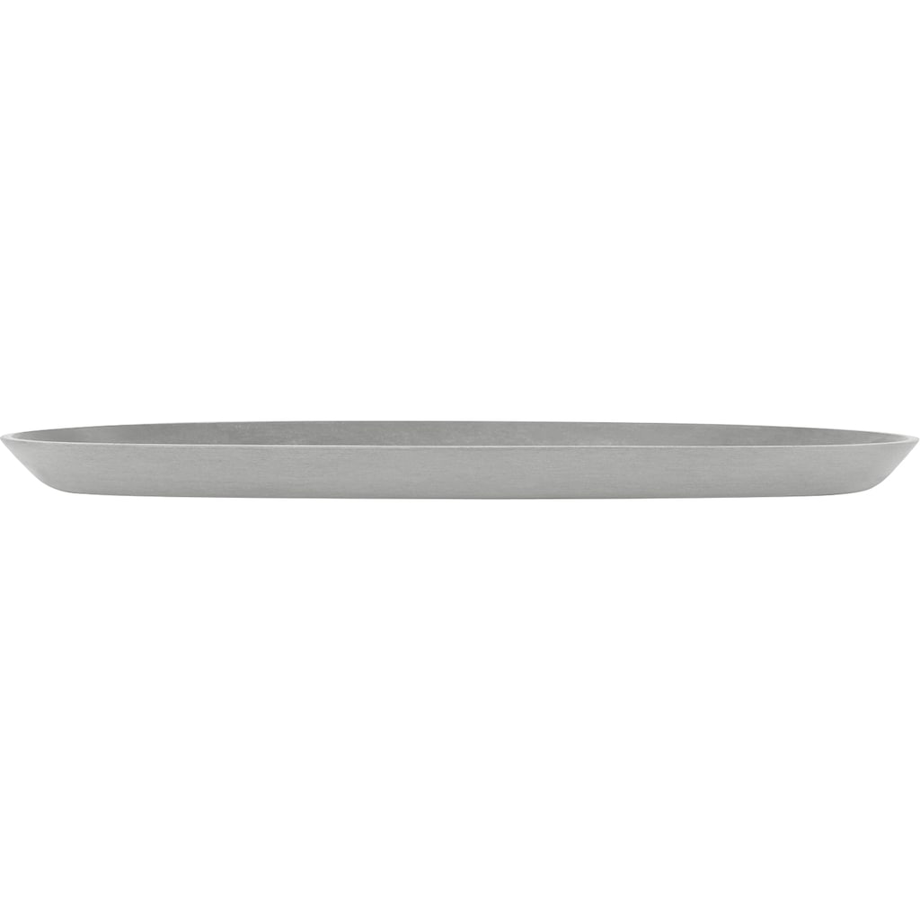 ECOPOTS Blumentopfuntersetzer »SAUCER OVAL White Grey«, BxTxH: 13,6x13,6x3 cm