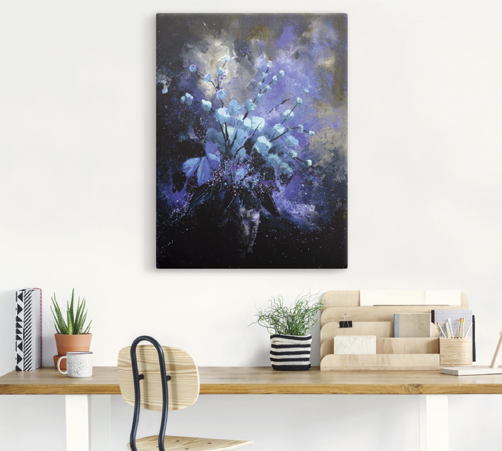 Artland Leinwandbild »Stillleben Blumen II«, Arrangements, (1 St.), auf Keilrahmen gespannt