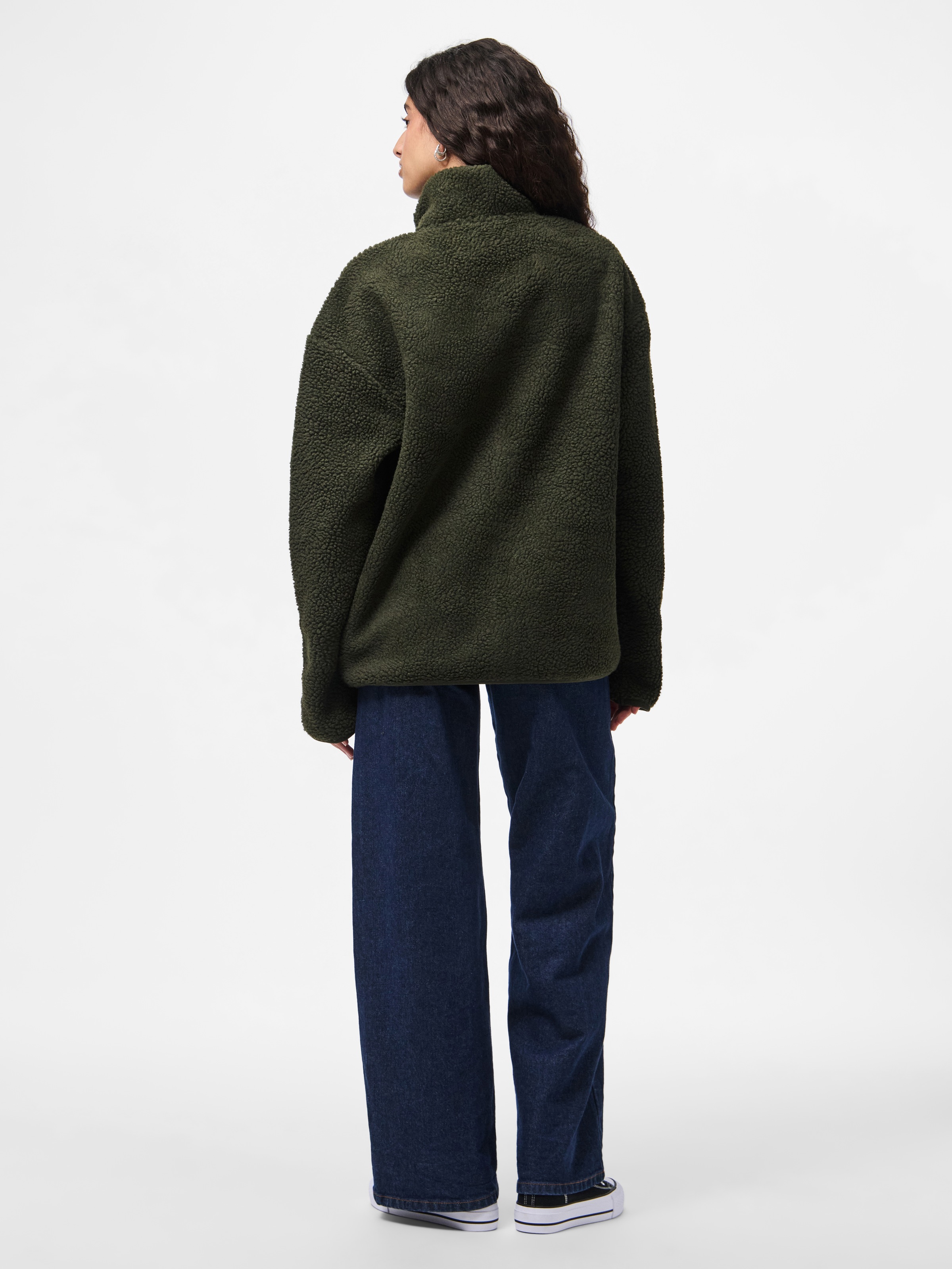 pieces Plüschjacke »PCSADIA LS TEDDY JACKET NOOS BC« Kunstfaser
